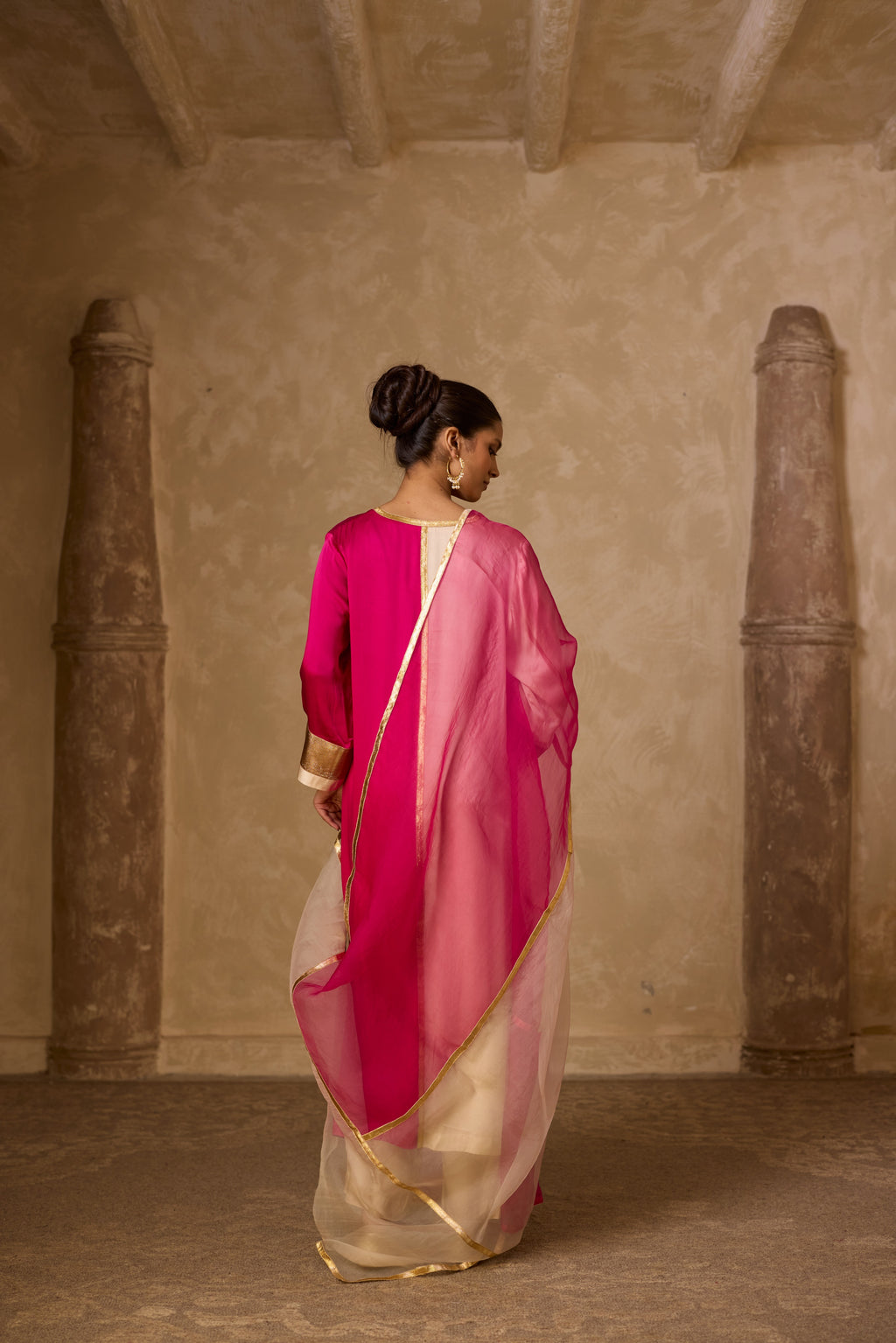 AMALTAS KURTA SET PINK (SET OF 3)