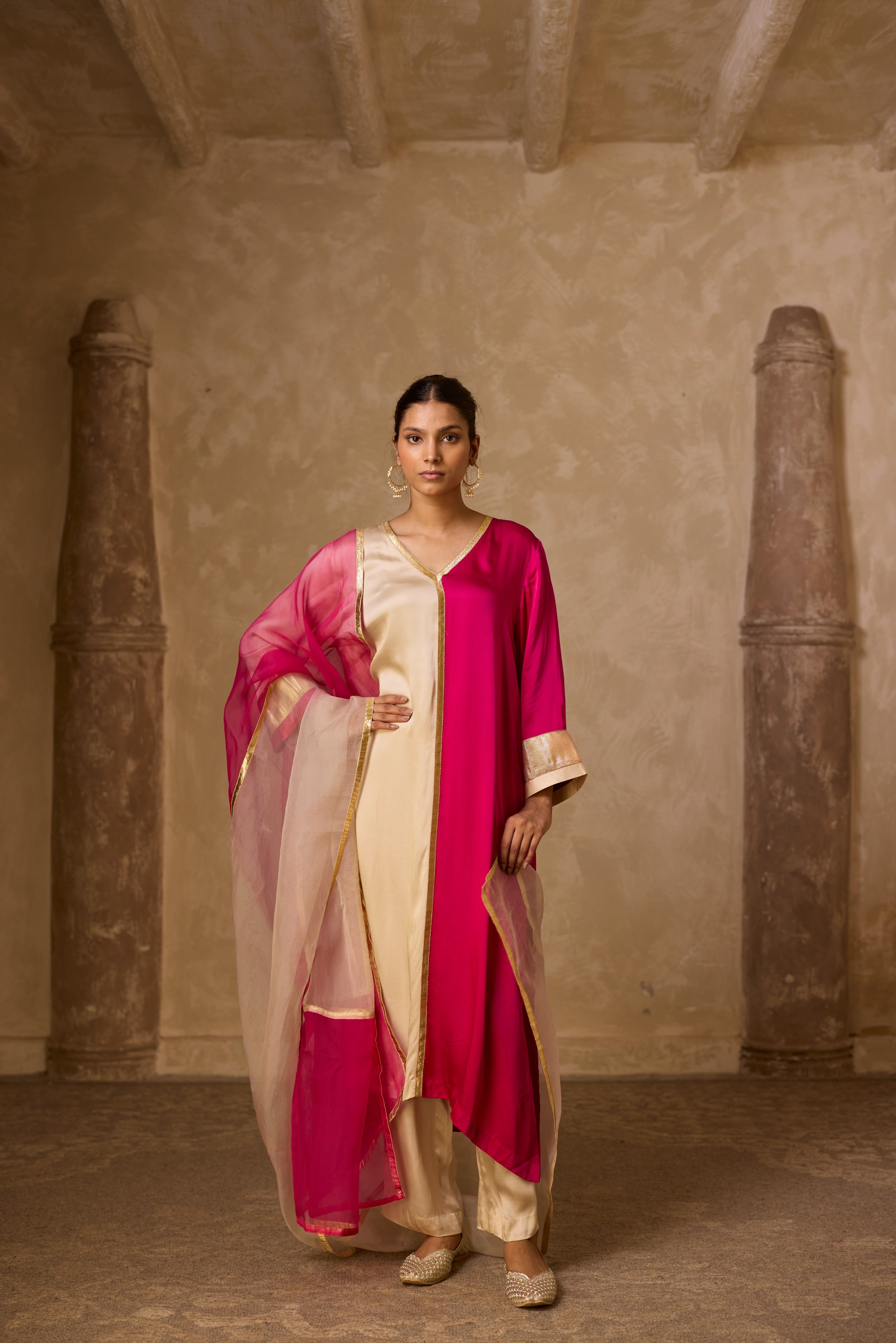 AMALTAS KURTA SET PINK (SET OF 3)