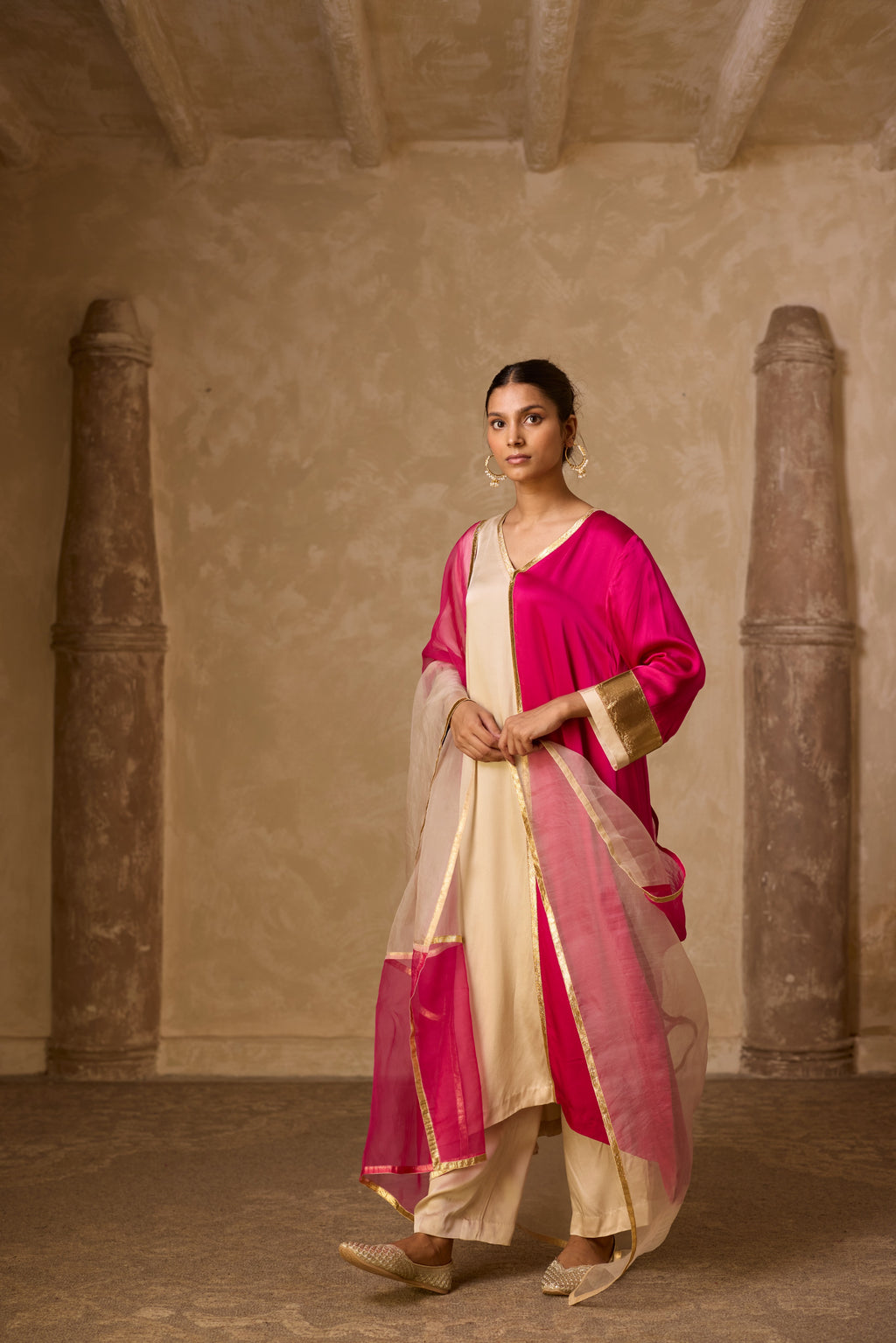 AMALTAS KURTA SET PINK (SET OF 3)