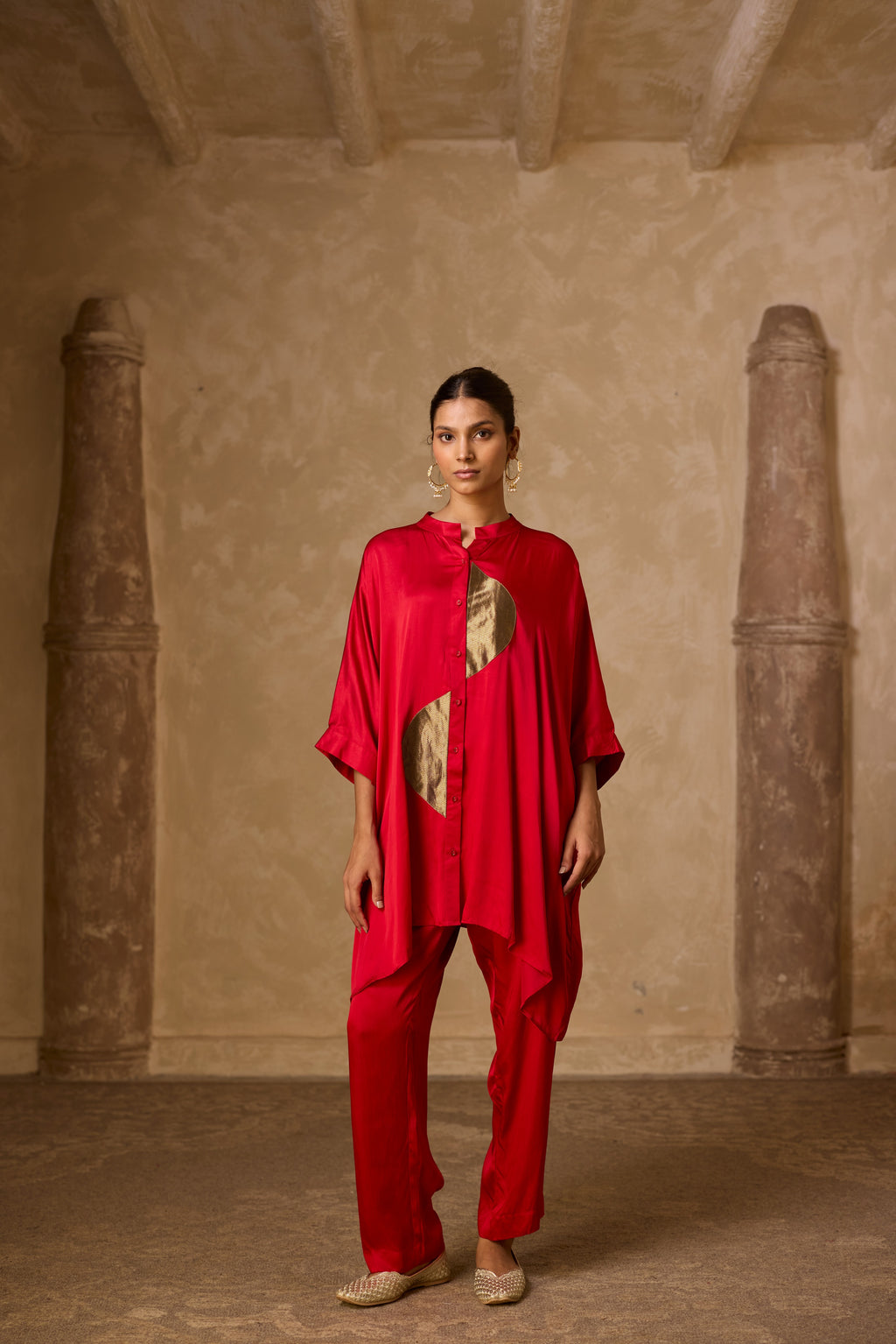 ZOHA ANTI  FIT SHIRT RED SET