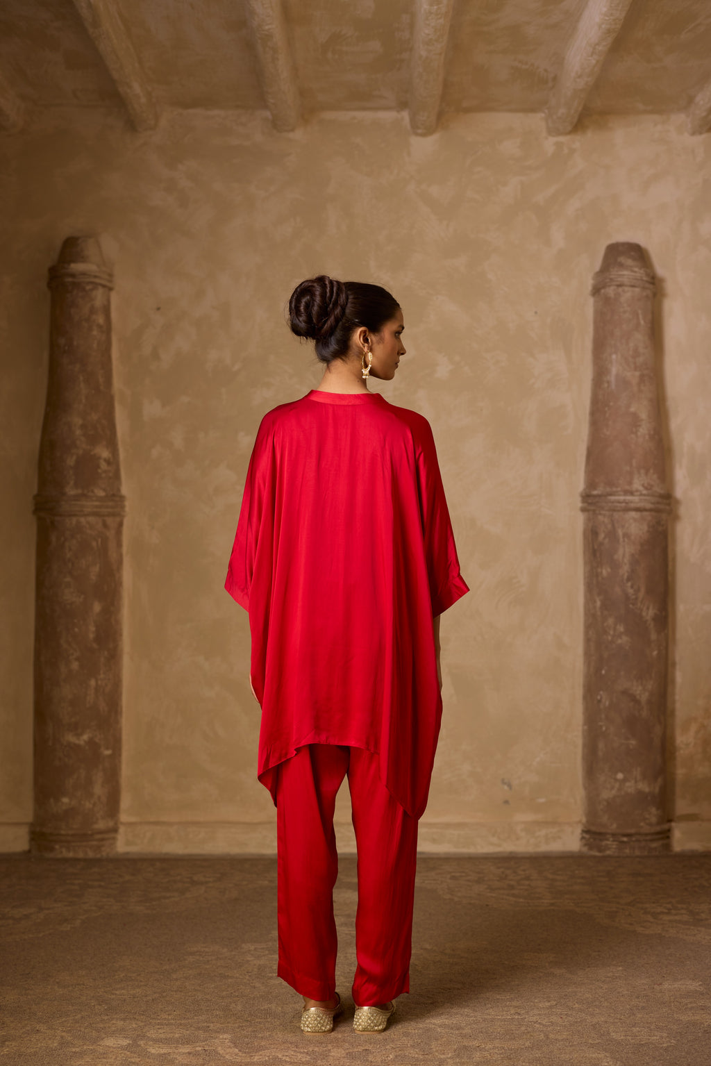 ZOHA ANTI  FIT SHIRT RED SET