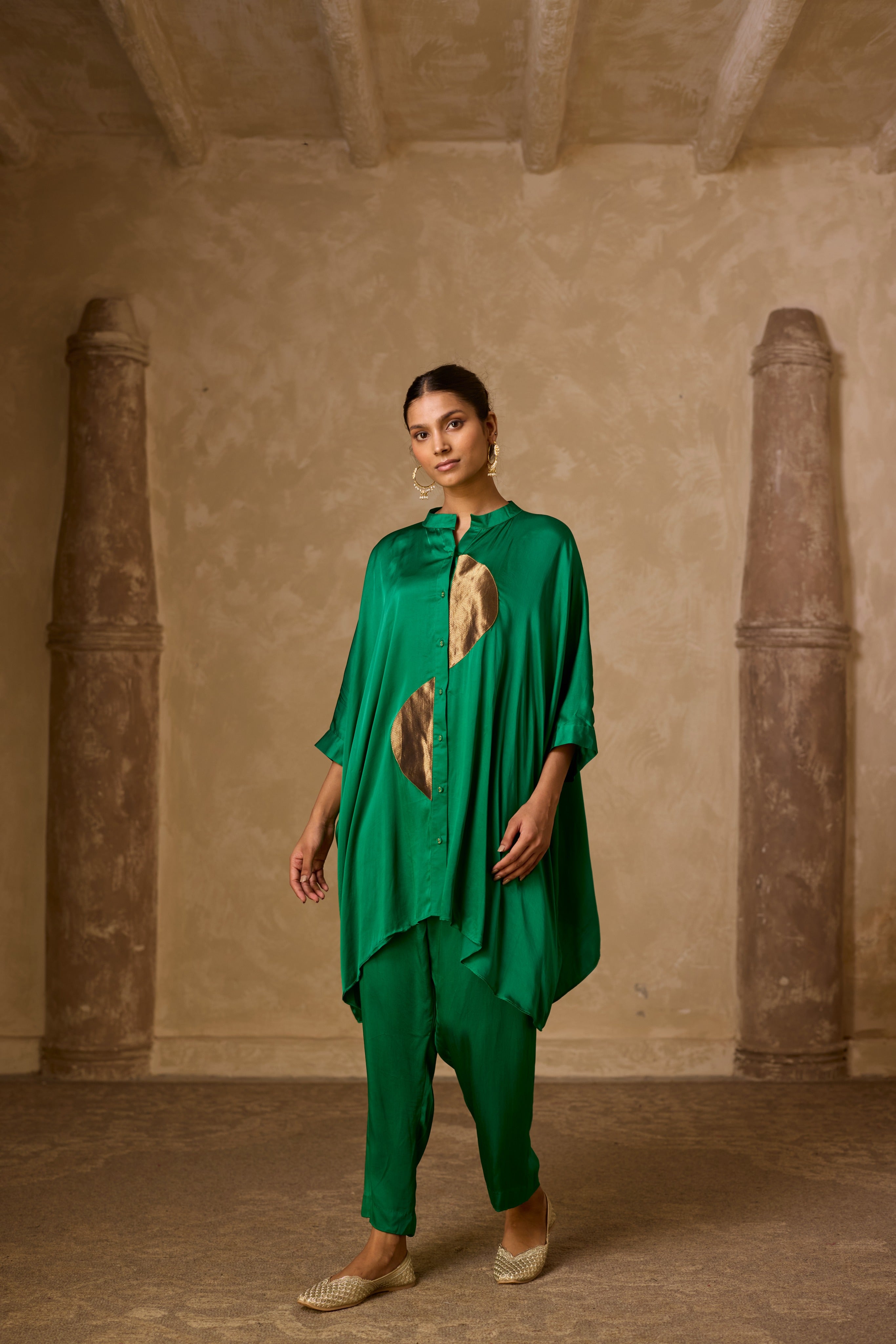 ZOHA ANTI  FIT SHIRT SET GREEN