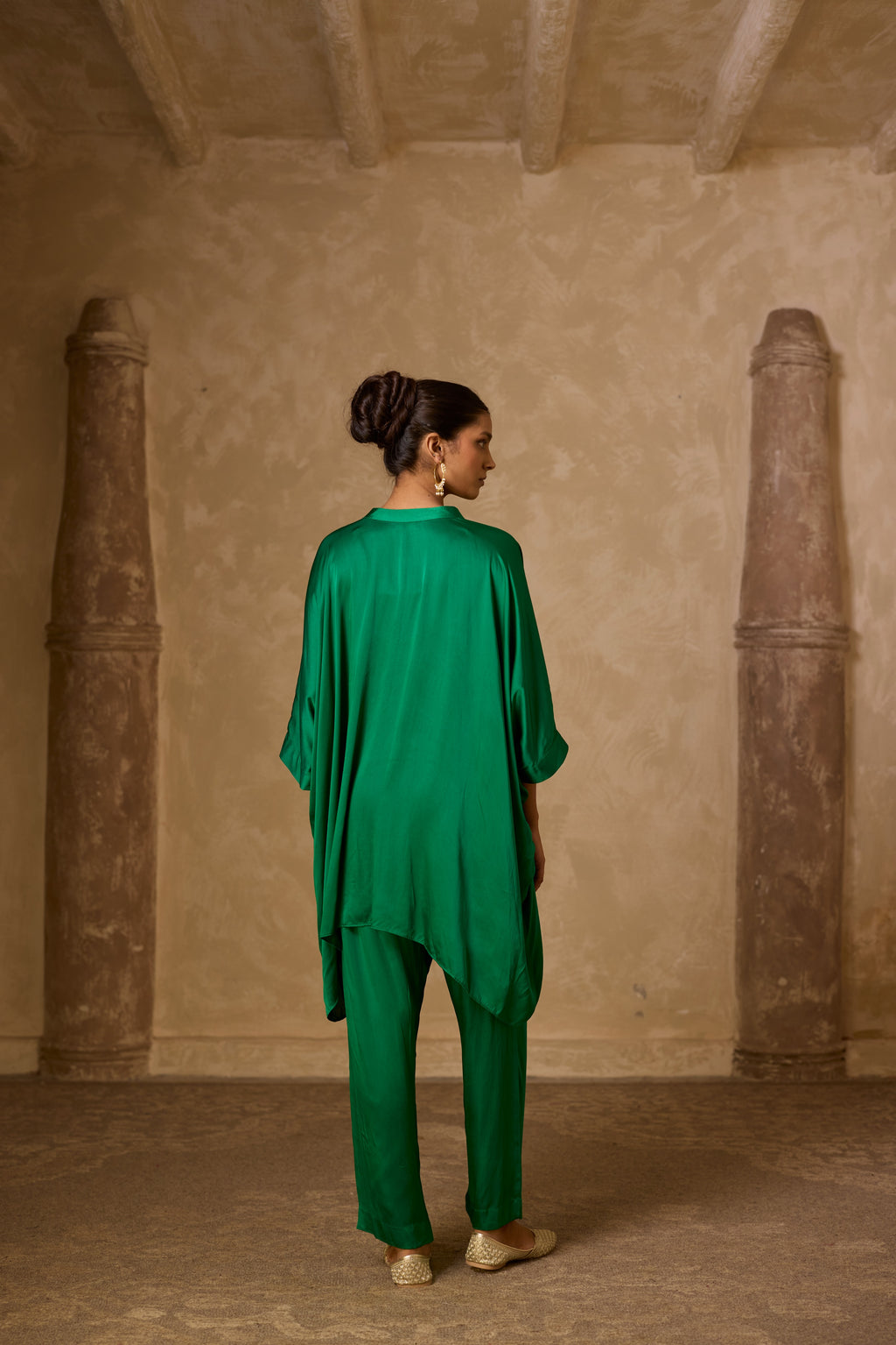 ZOHA ANTI  FIT SHIRT SET GREEN