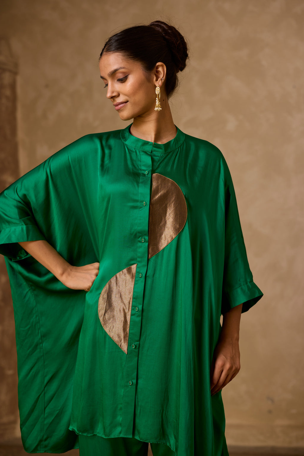 ZOHA ANTI  FIT SHIRT SET GREEN