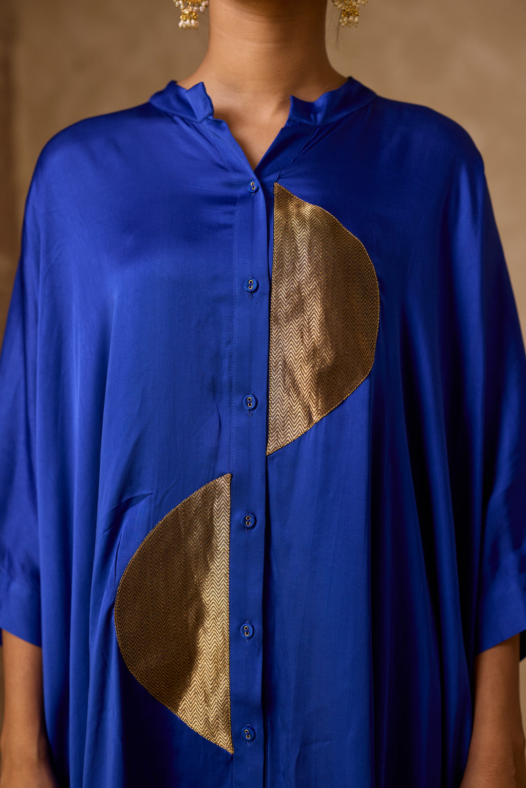 ZOHA ANTI FIT SHIRT SET- ROYAL BLUE