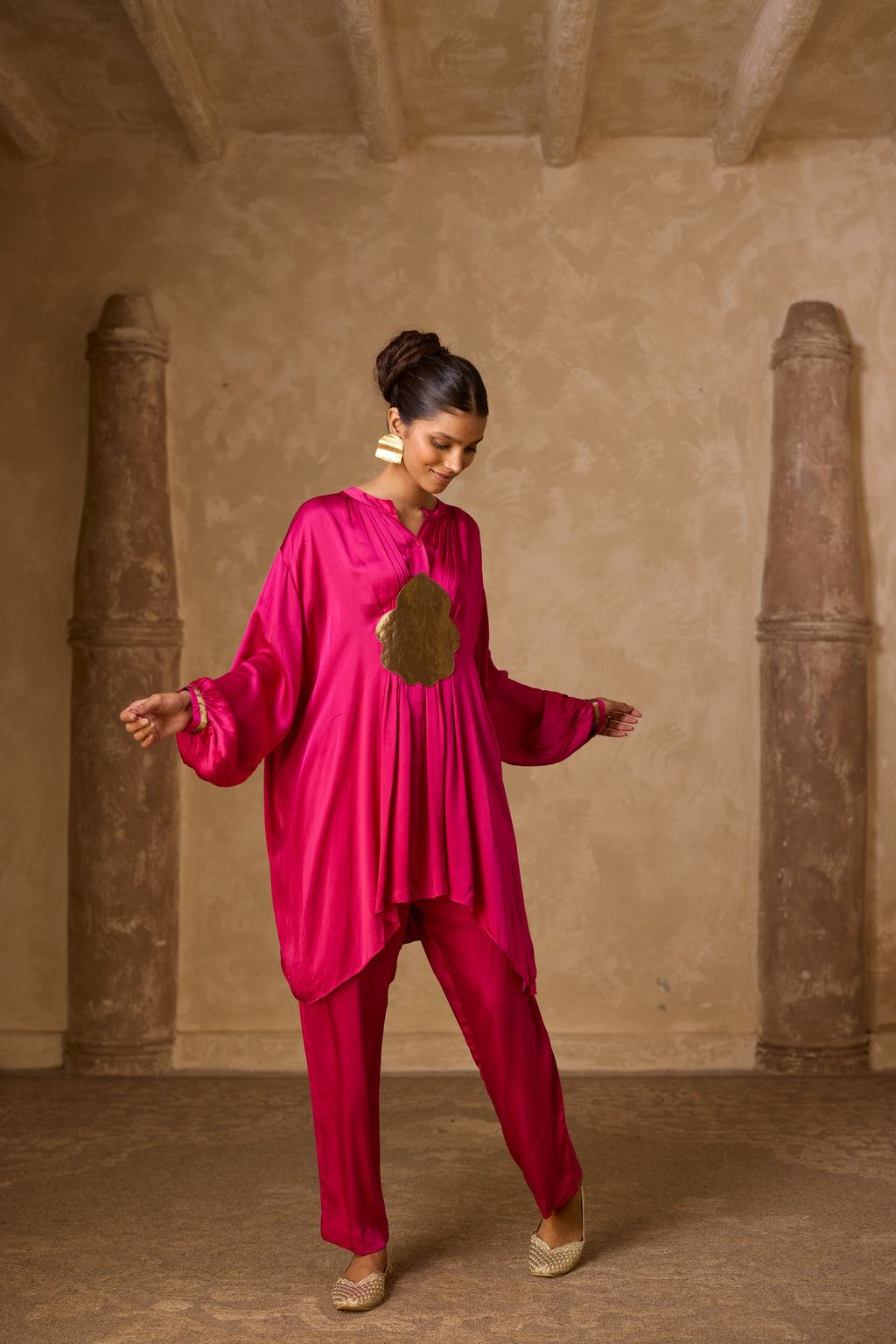 BASANT KURTA SET PINK
