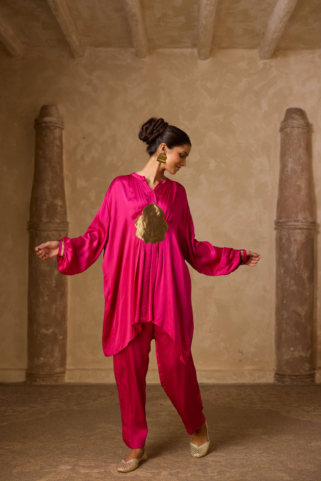 BASANT KURTA SET PINK