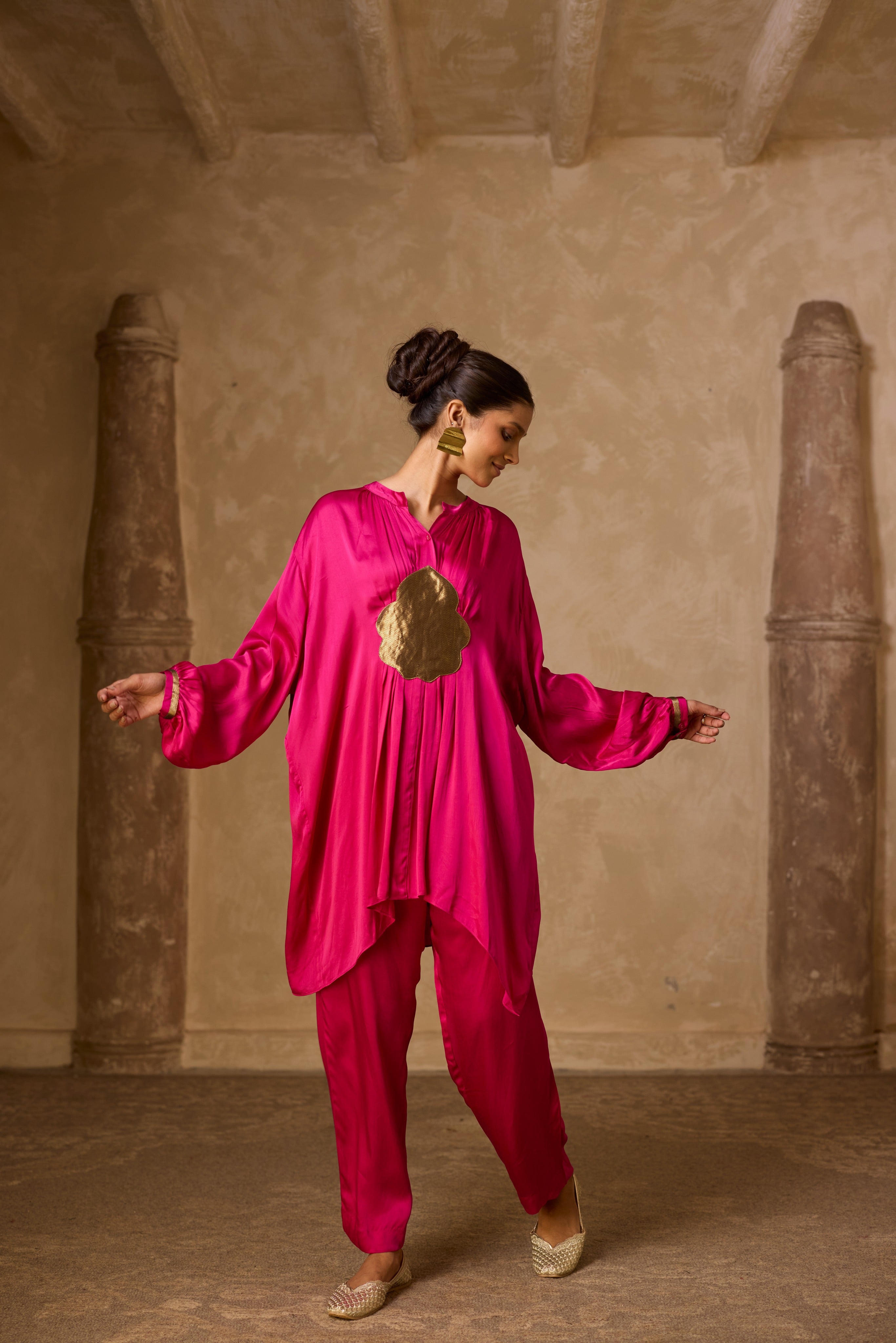 BASANT KURTA SET PINK