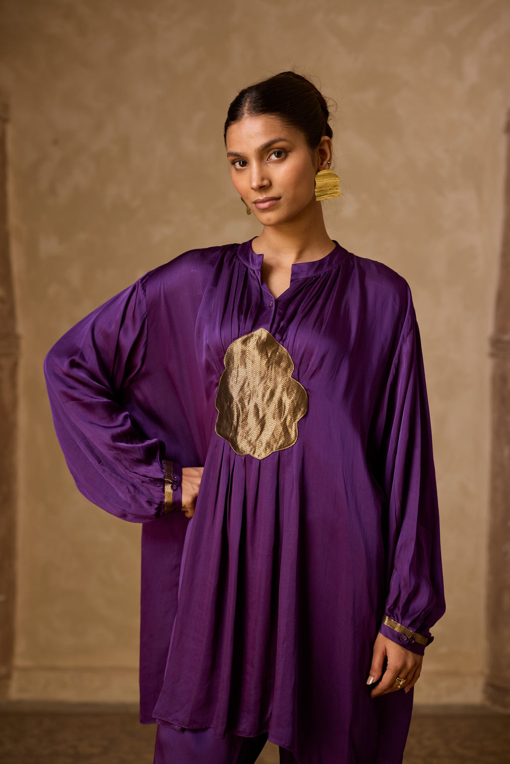 BASANTI KURTA SET PURPLE