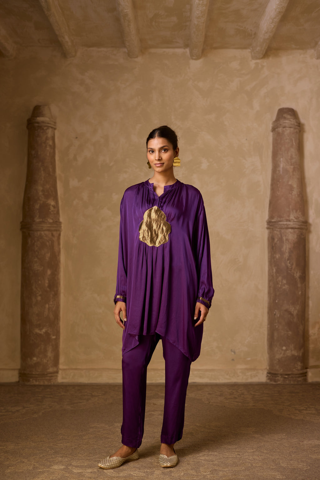 BASANTI KURTA SET PURPLE