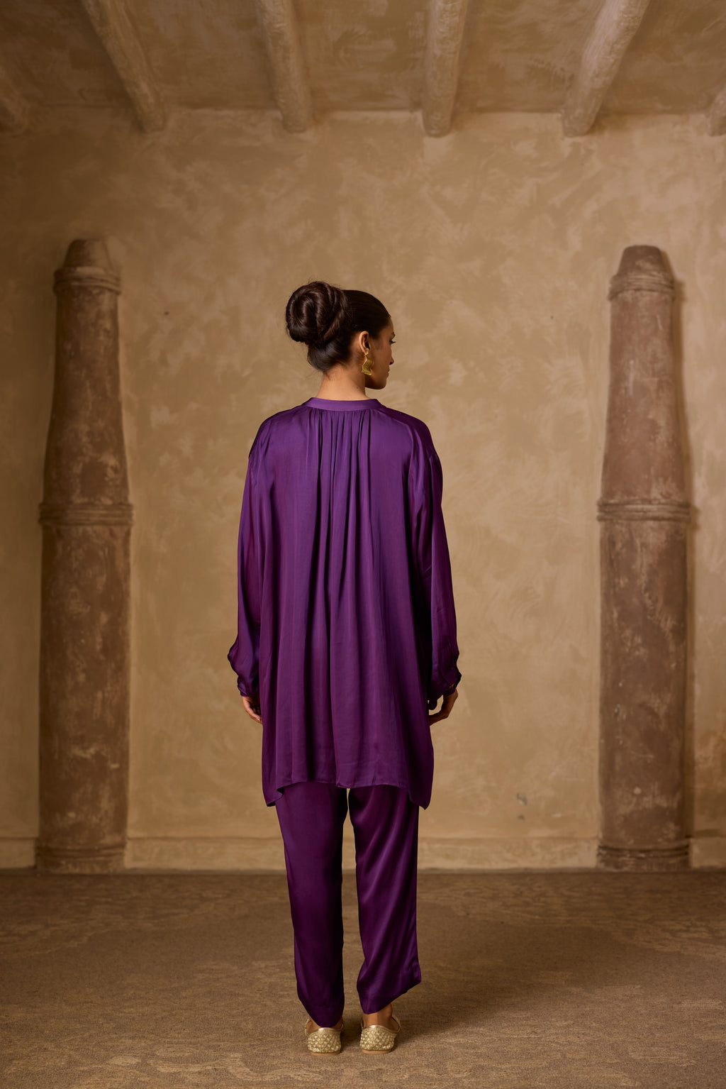 BASANTI KURTA SET PURPLE