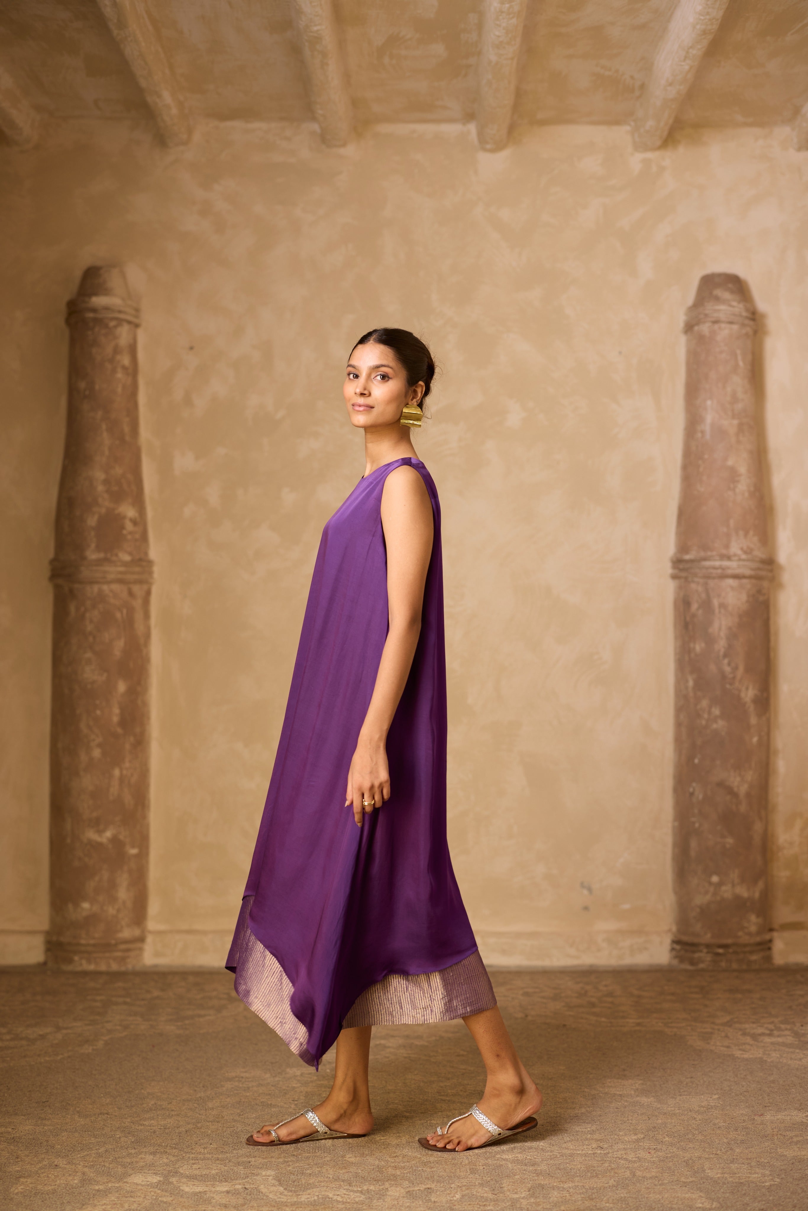 CHAMELI DRESS - PURPLE (SLEEVLESS)