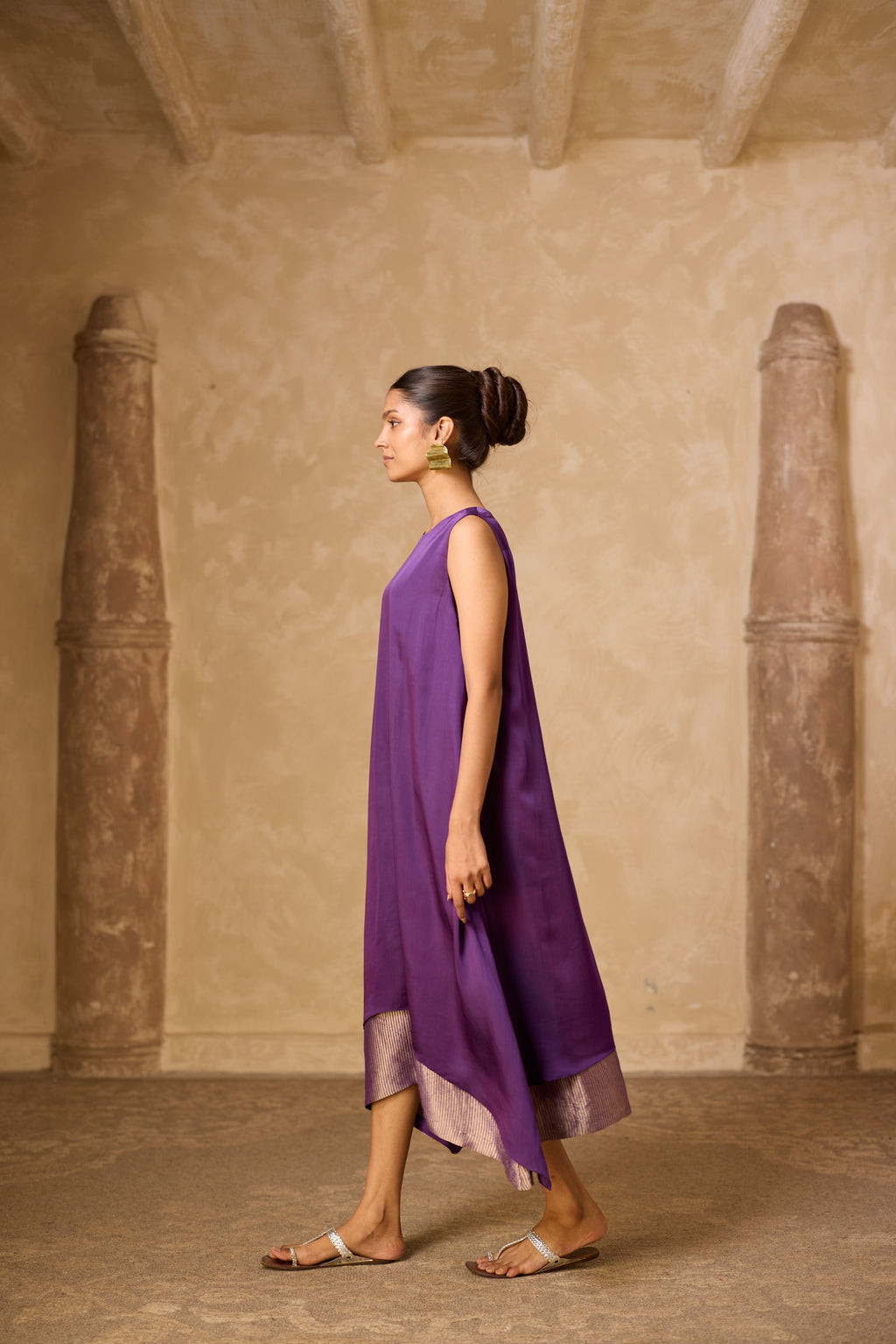 CHAMELI DRESS - PURPLE (SLEEVLESS)