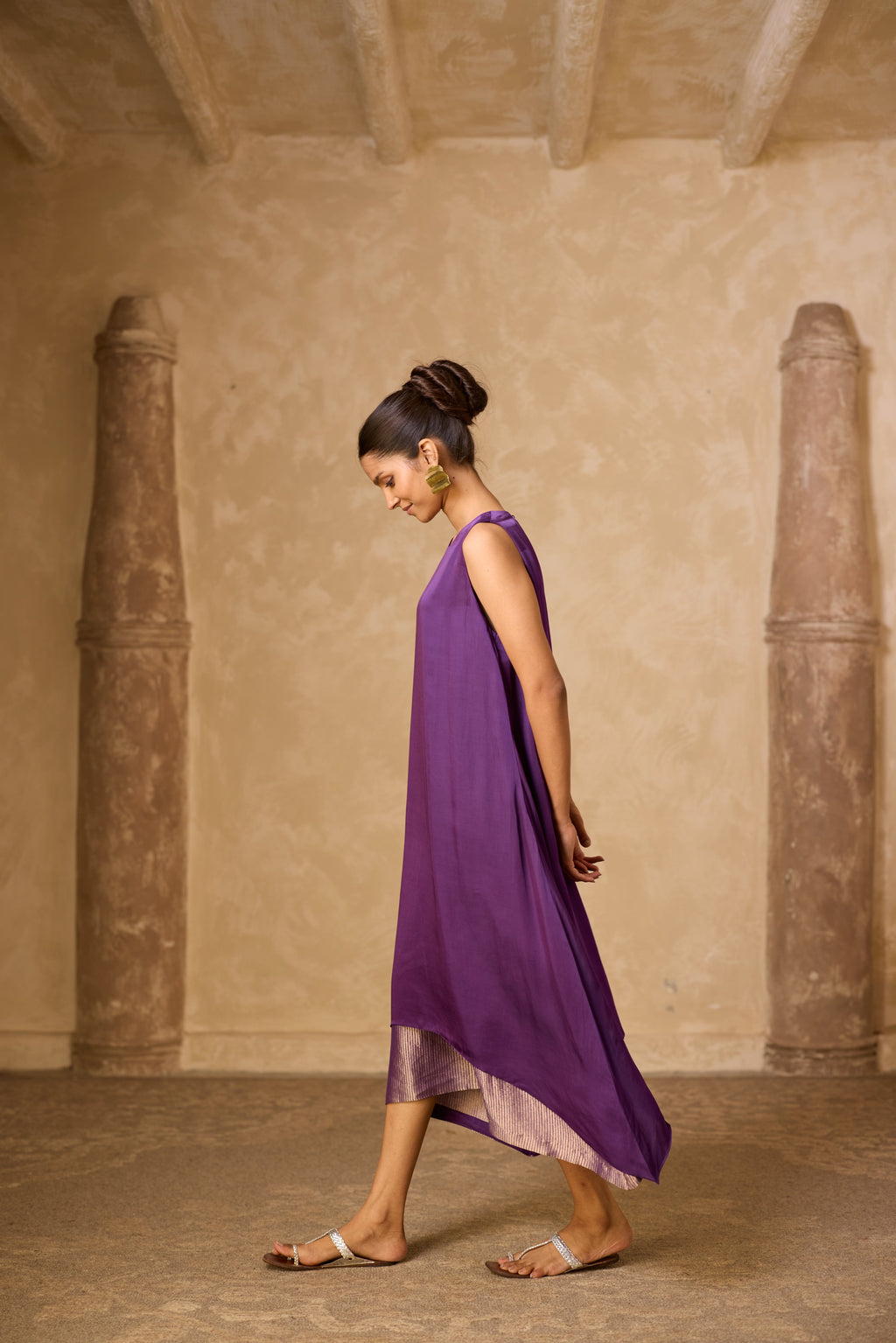 CHAMELI DRESS - PURPLE (SLEEVLESS)