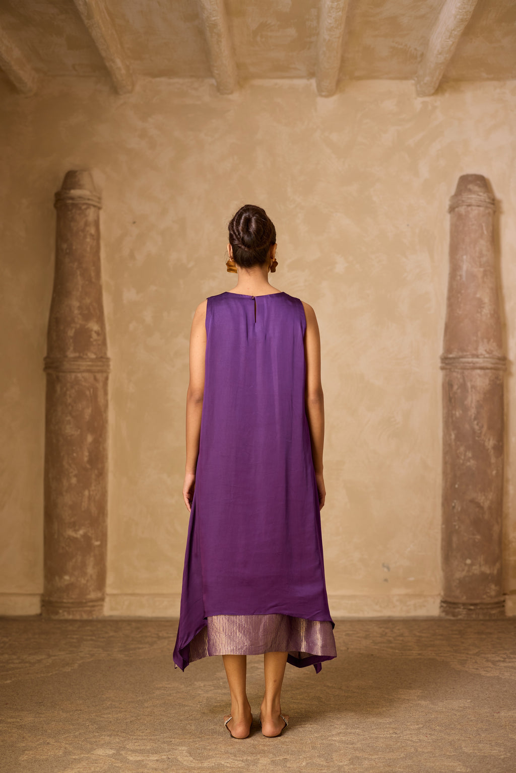 CHAMELI DRESS - PURPLE (SLEEVLESS)