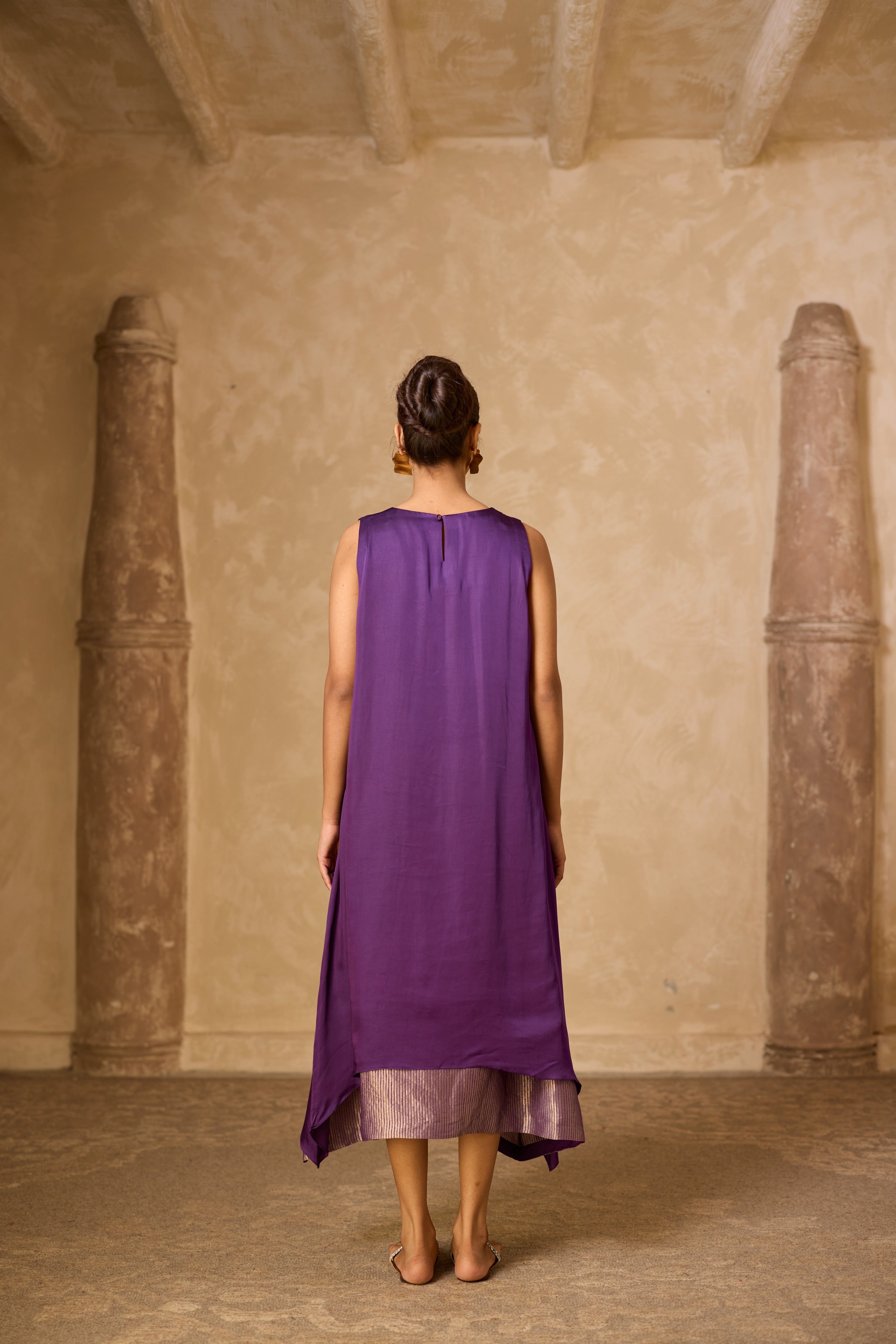 CHAMELI DRESS - PURPLE (SLEEVLESS)