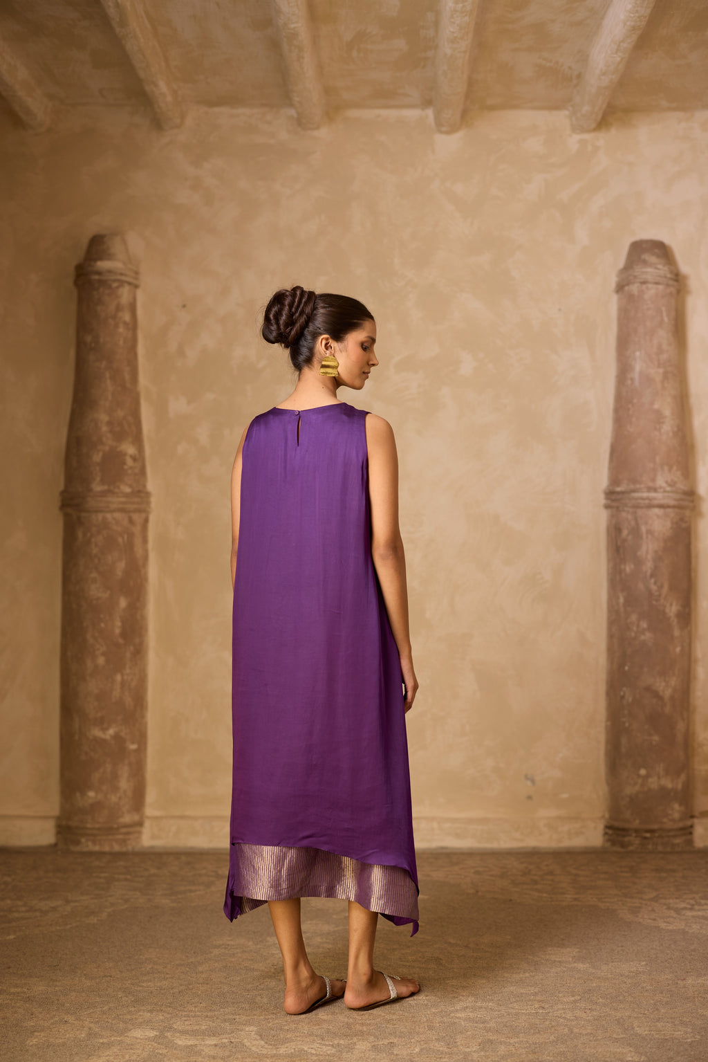 CHAMELI DRESS - PURPLE (SLEEVLESS)