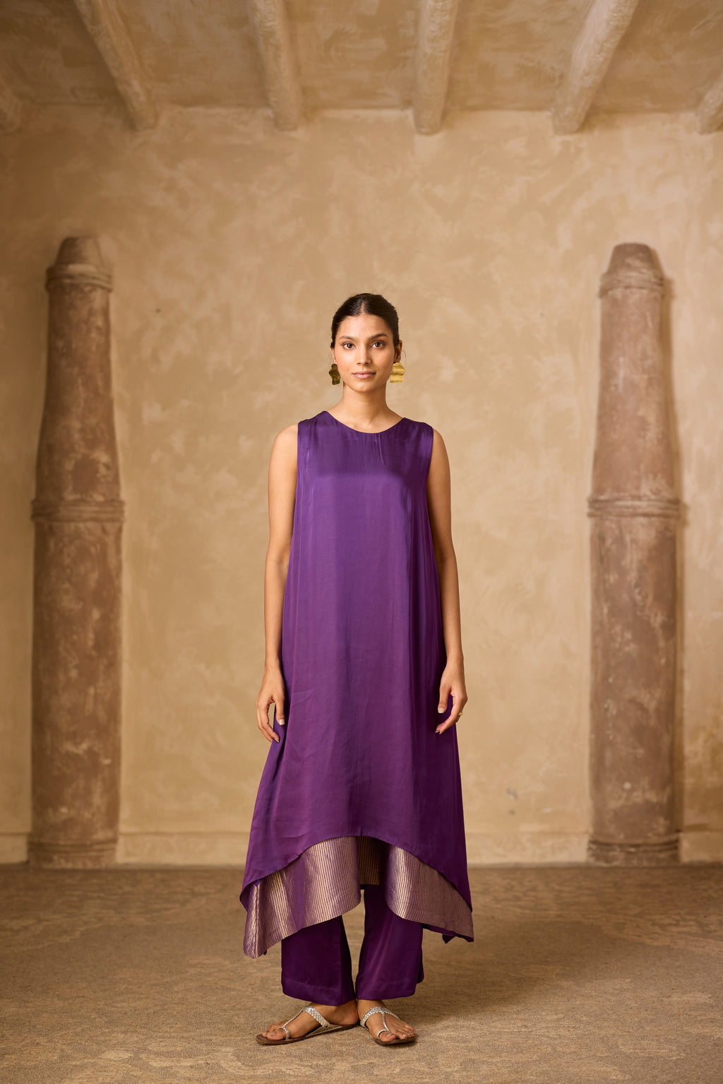 CHAMELI DRESS SET PURPLE