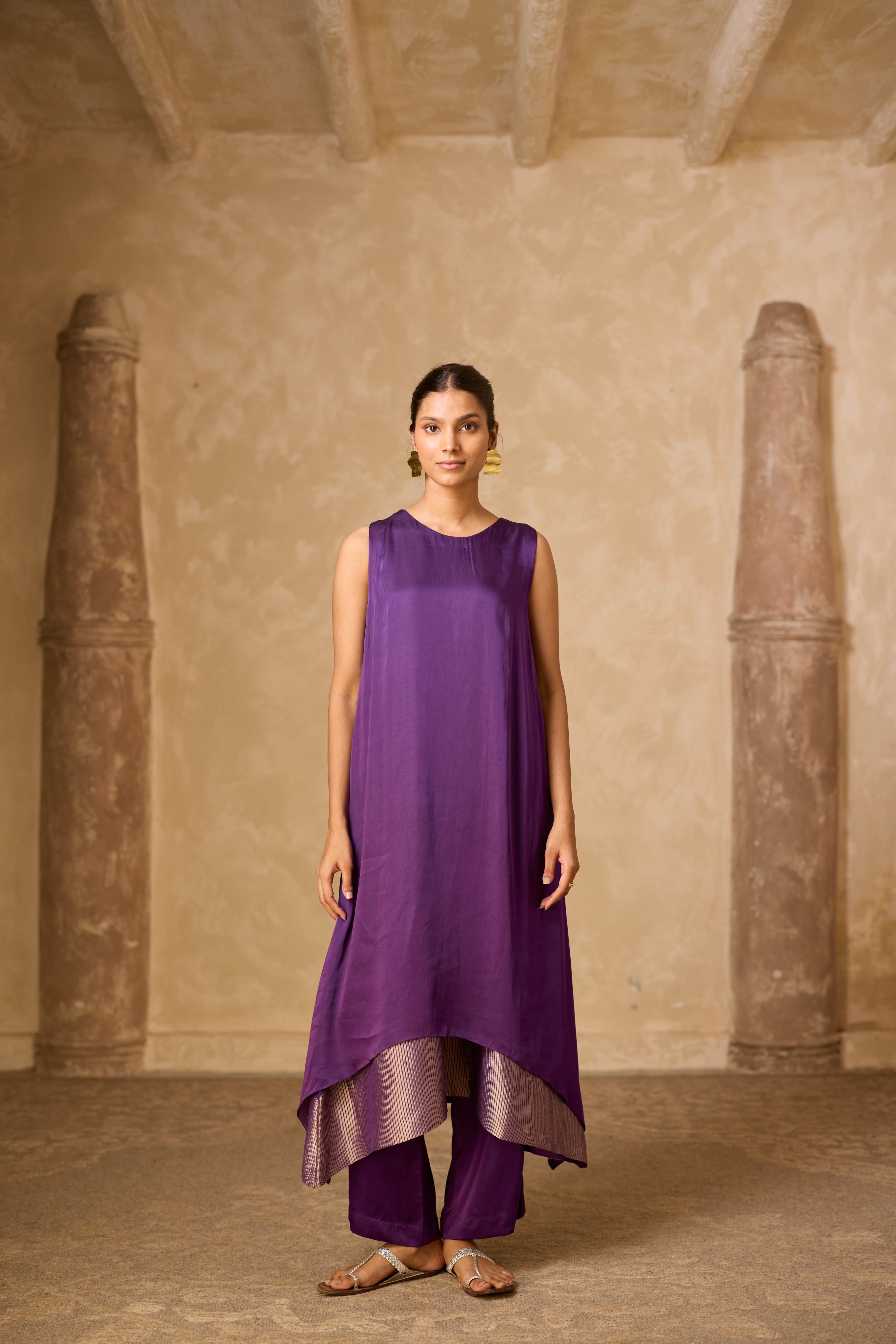 CHAMELI DRESS SET PURPLE