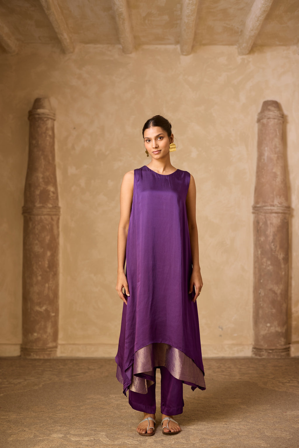 CHAMELI DRESS SET PURPLE