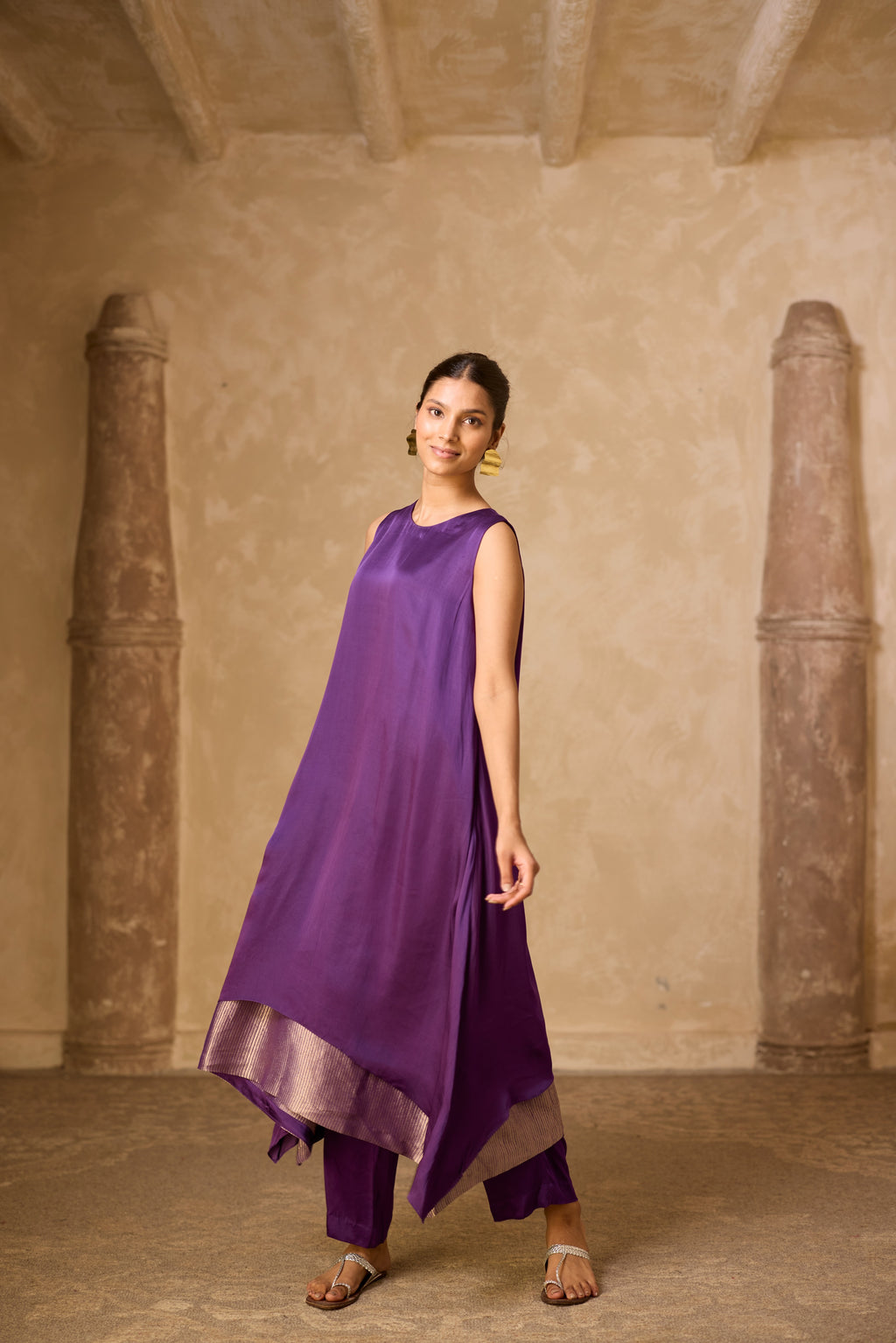 CHAMELI DRESS SET PURPLE