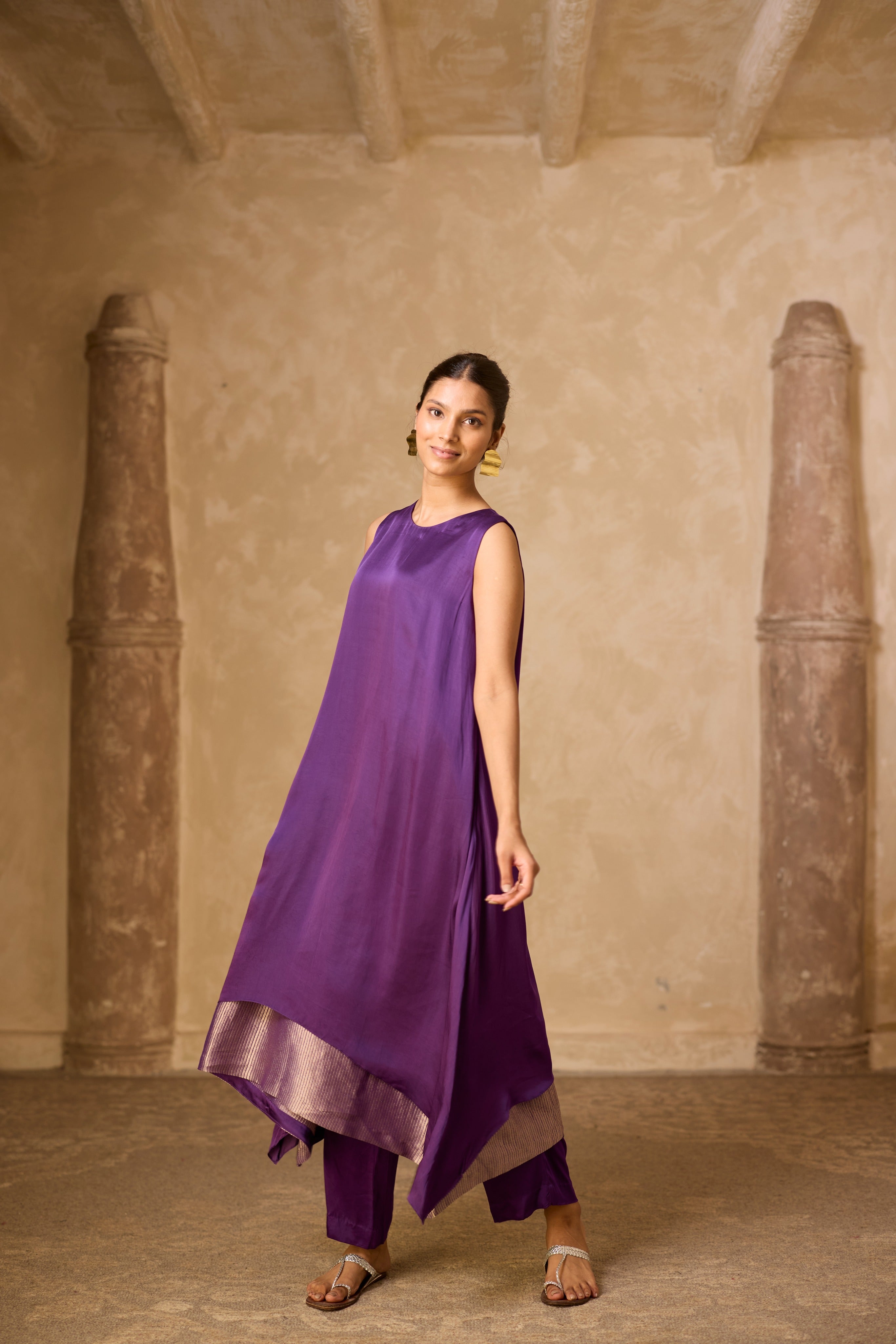 CHAMELI DRESS SET PURPLE