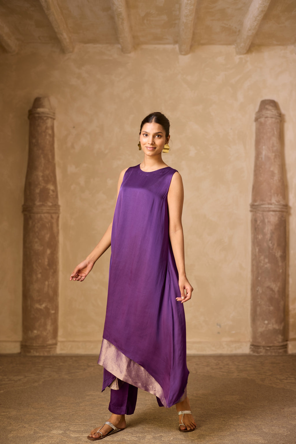 CHAMELI DRESS SET PURPLE