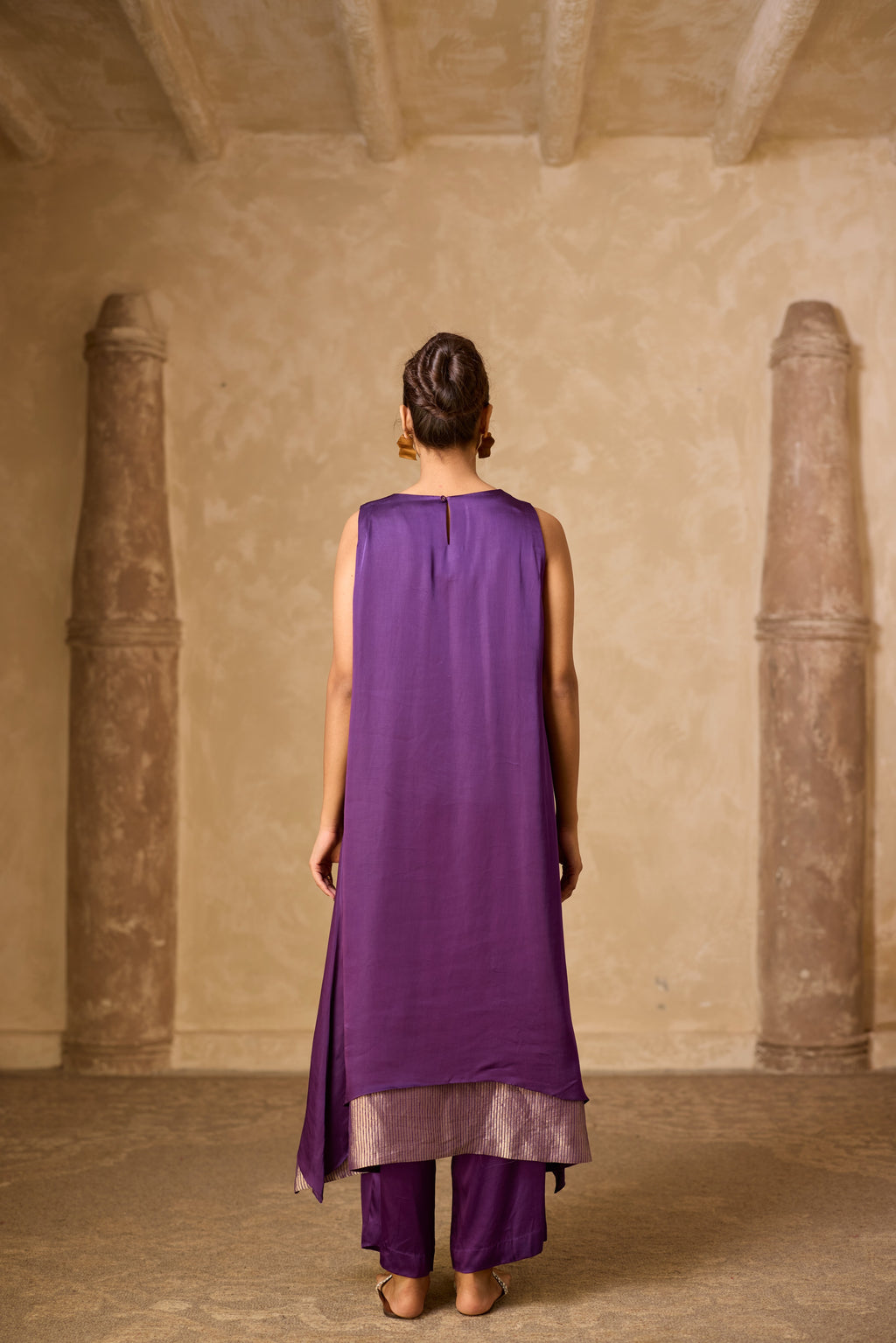 CHAMELI DRESS SET PURPLE