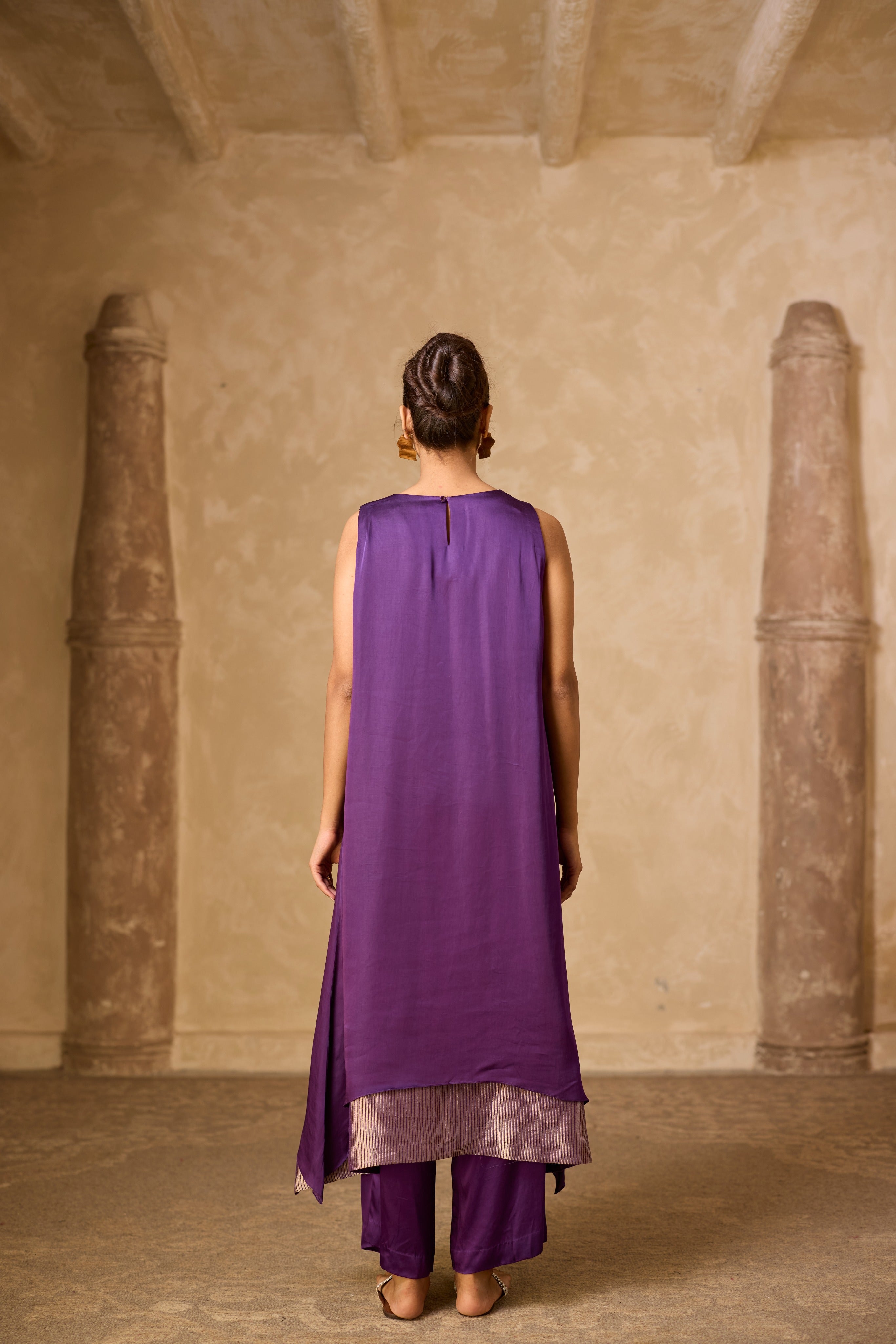 CHAMELI DRESS SET PURPLE