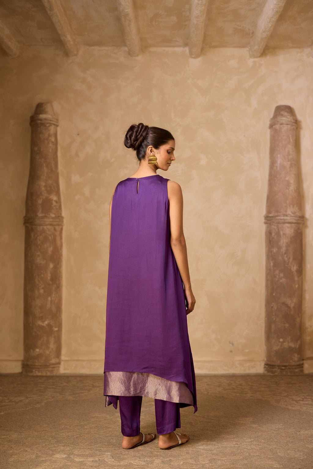 CHAMELI DRESS SET PURPLE