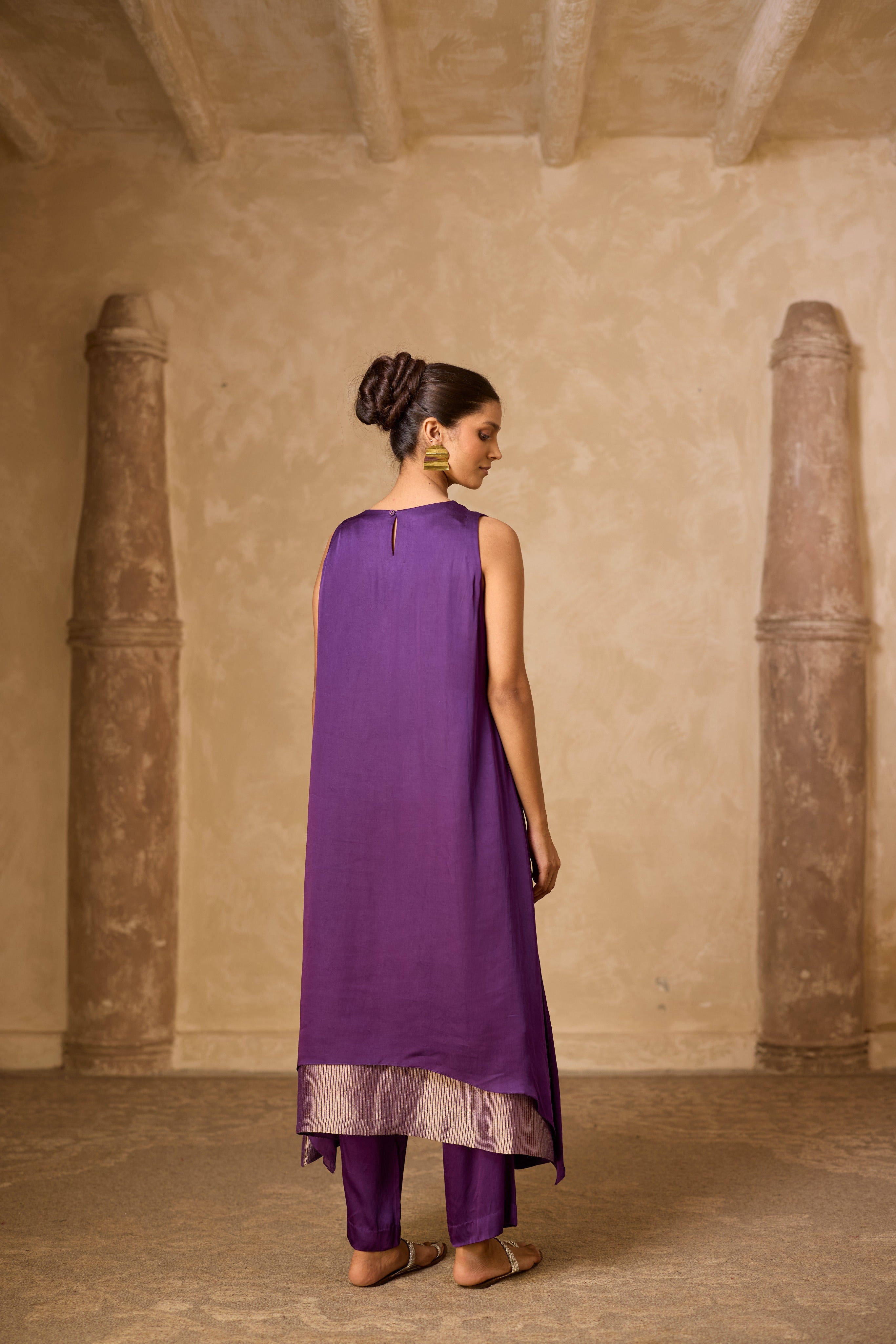 CHAMELI DRESS SET PURPLE