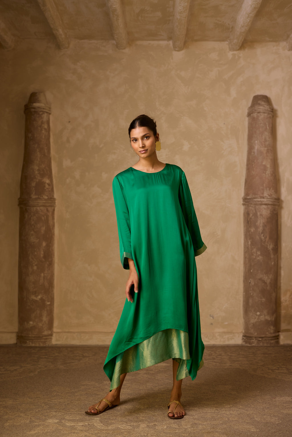 CHAMELI DRESS GREEN
