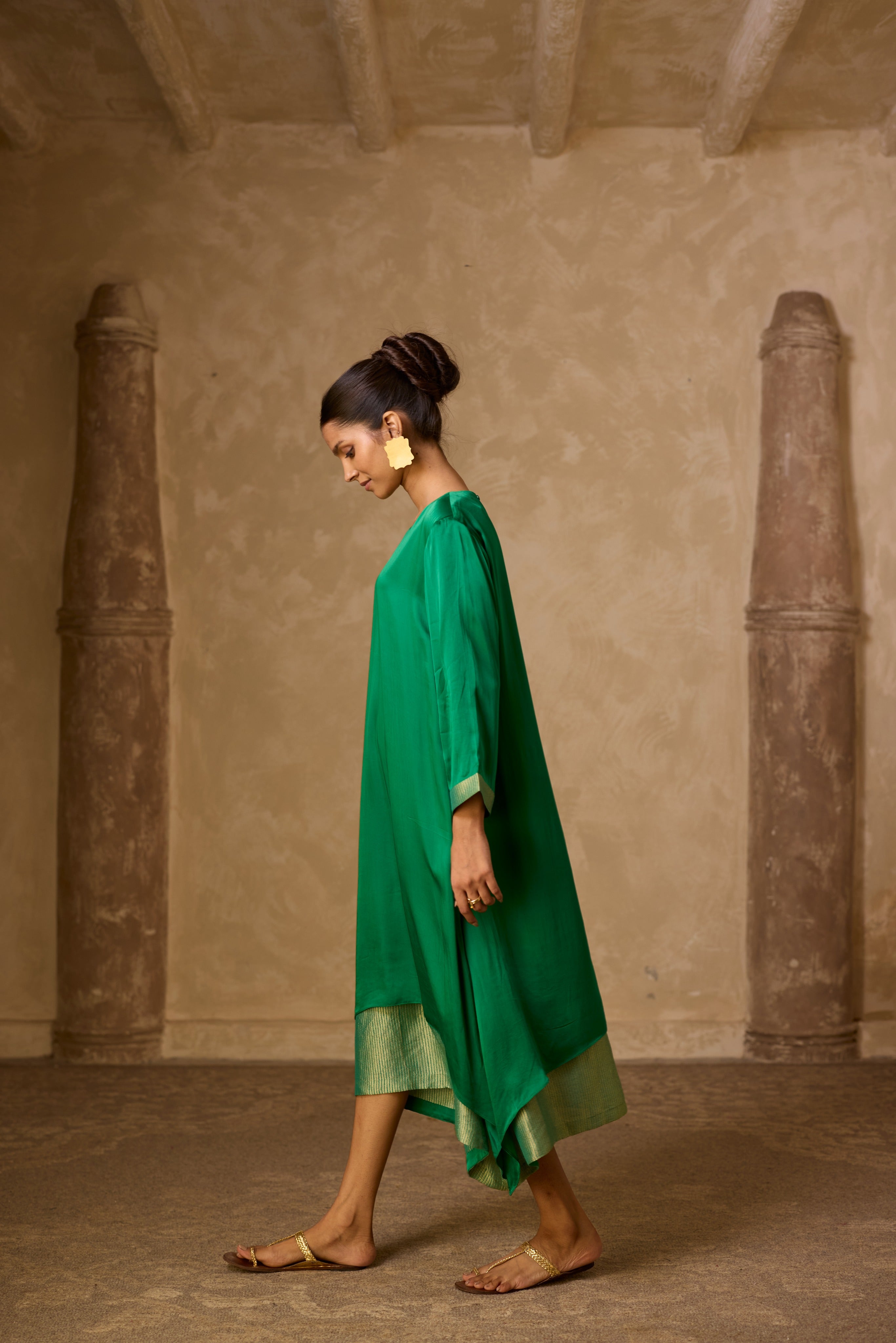 CHAMELI DRESS GREEN