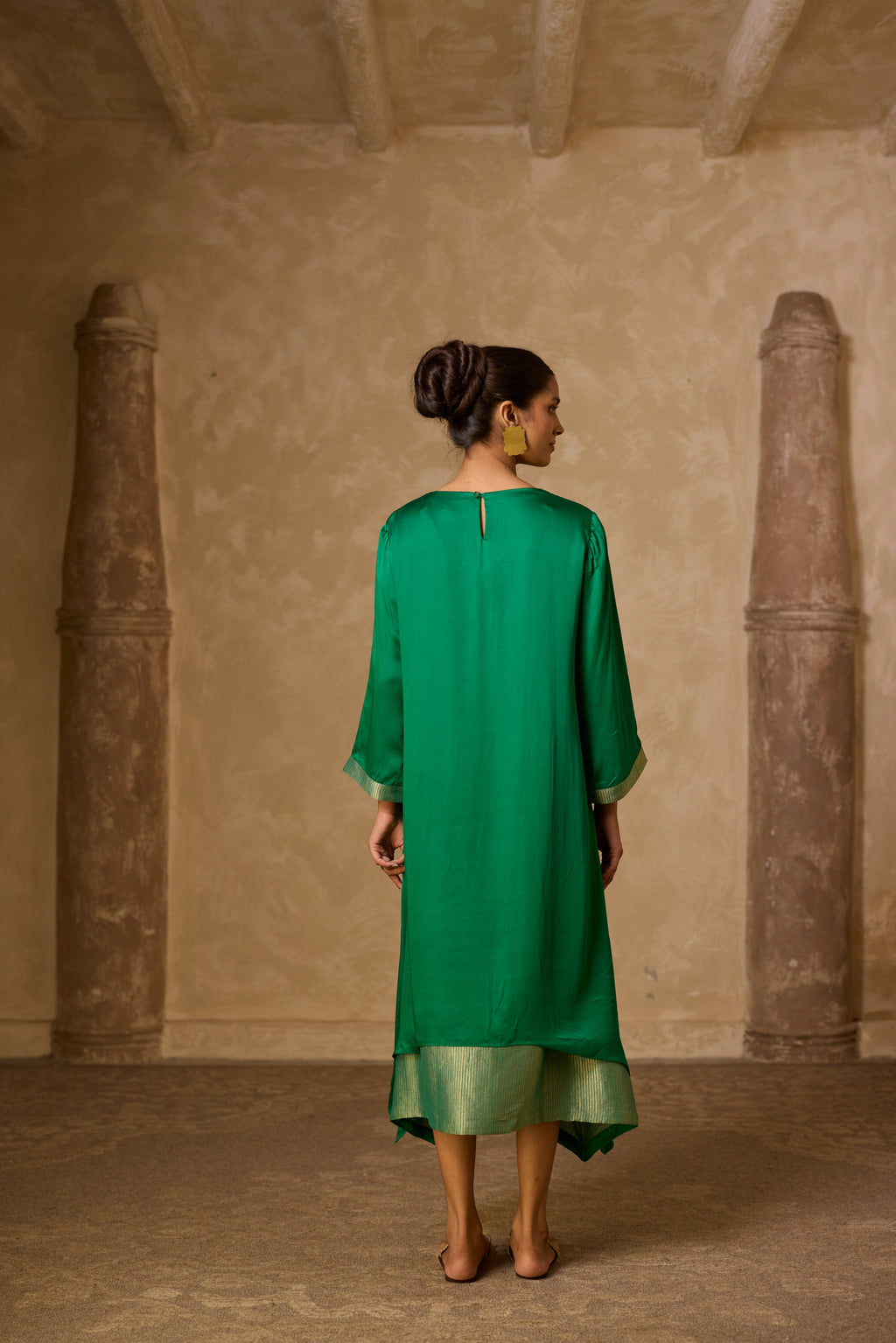 CHAMELI DRESS GREEN