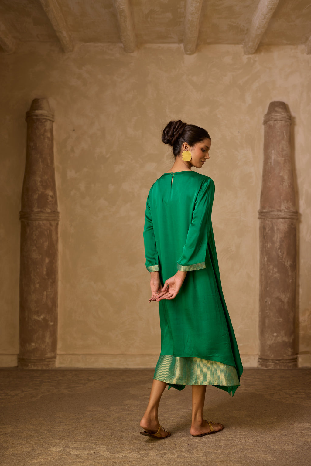 CHAMELI DRESS GREEN