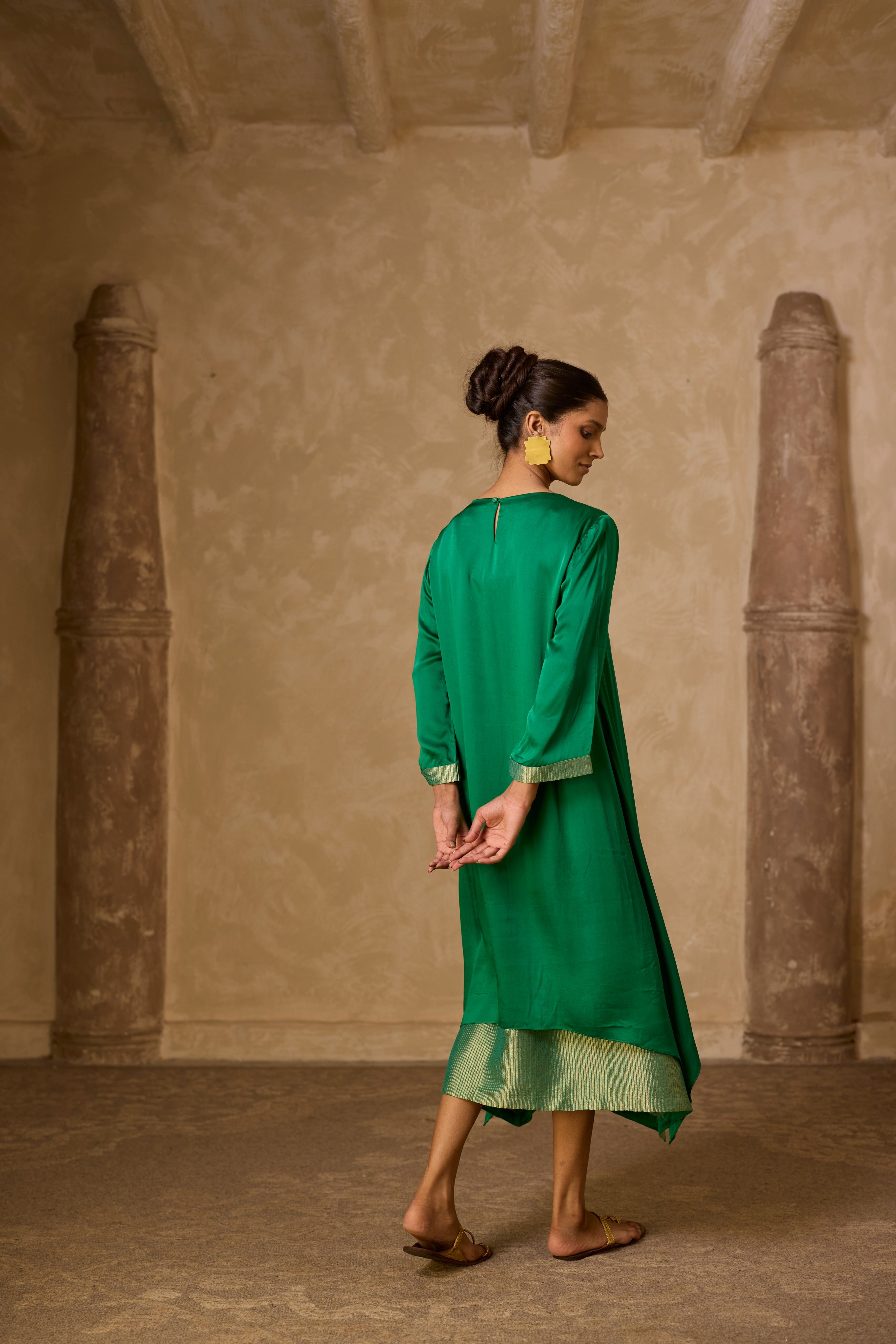 CHAMELI DRESS GREEN