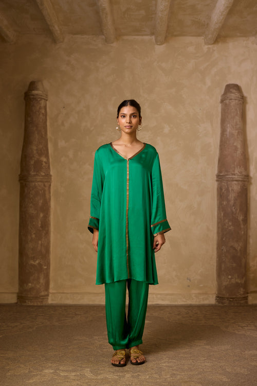 AZRA KURTA SET GREEN