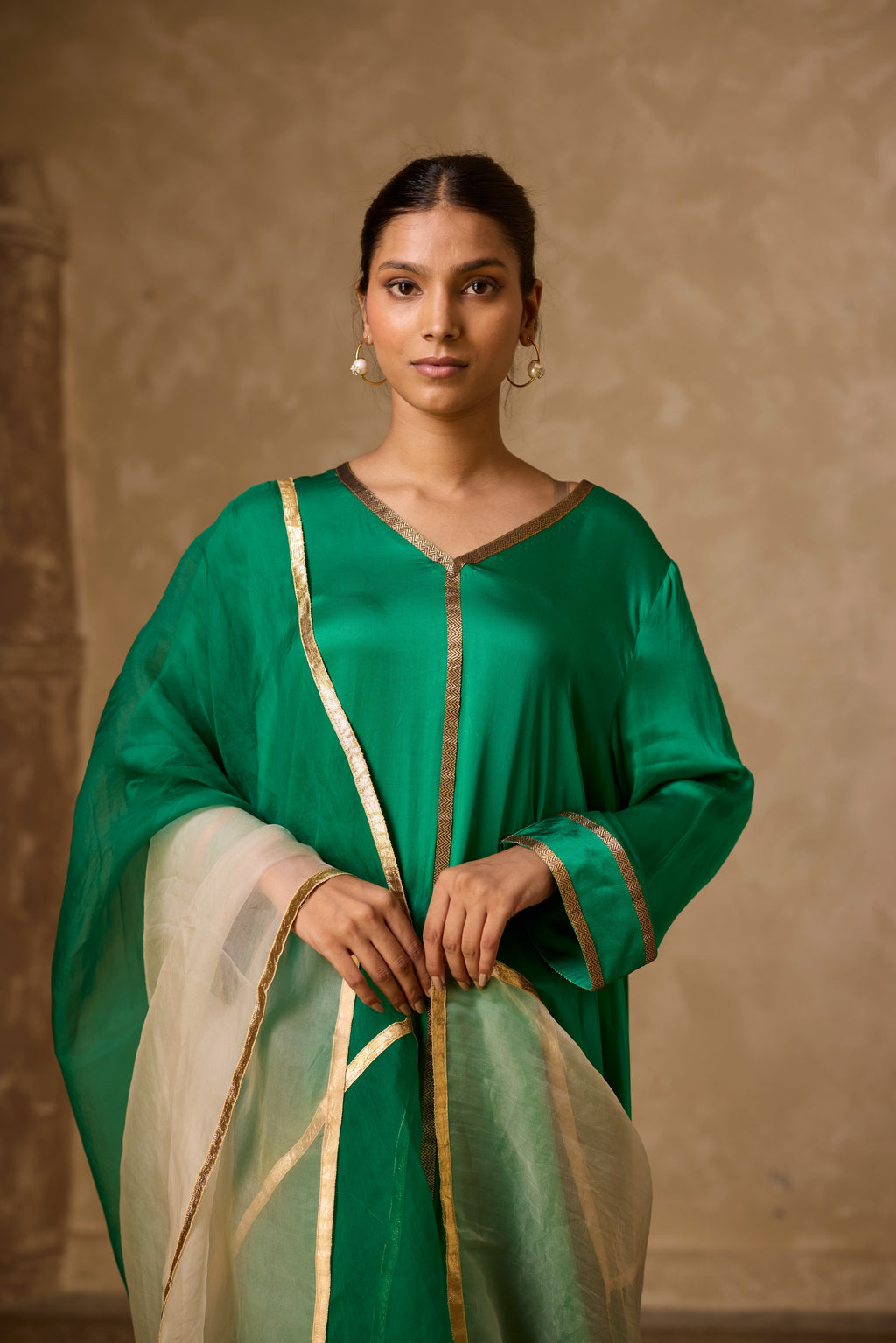 AZRA KURTA SET GREEN
