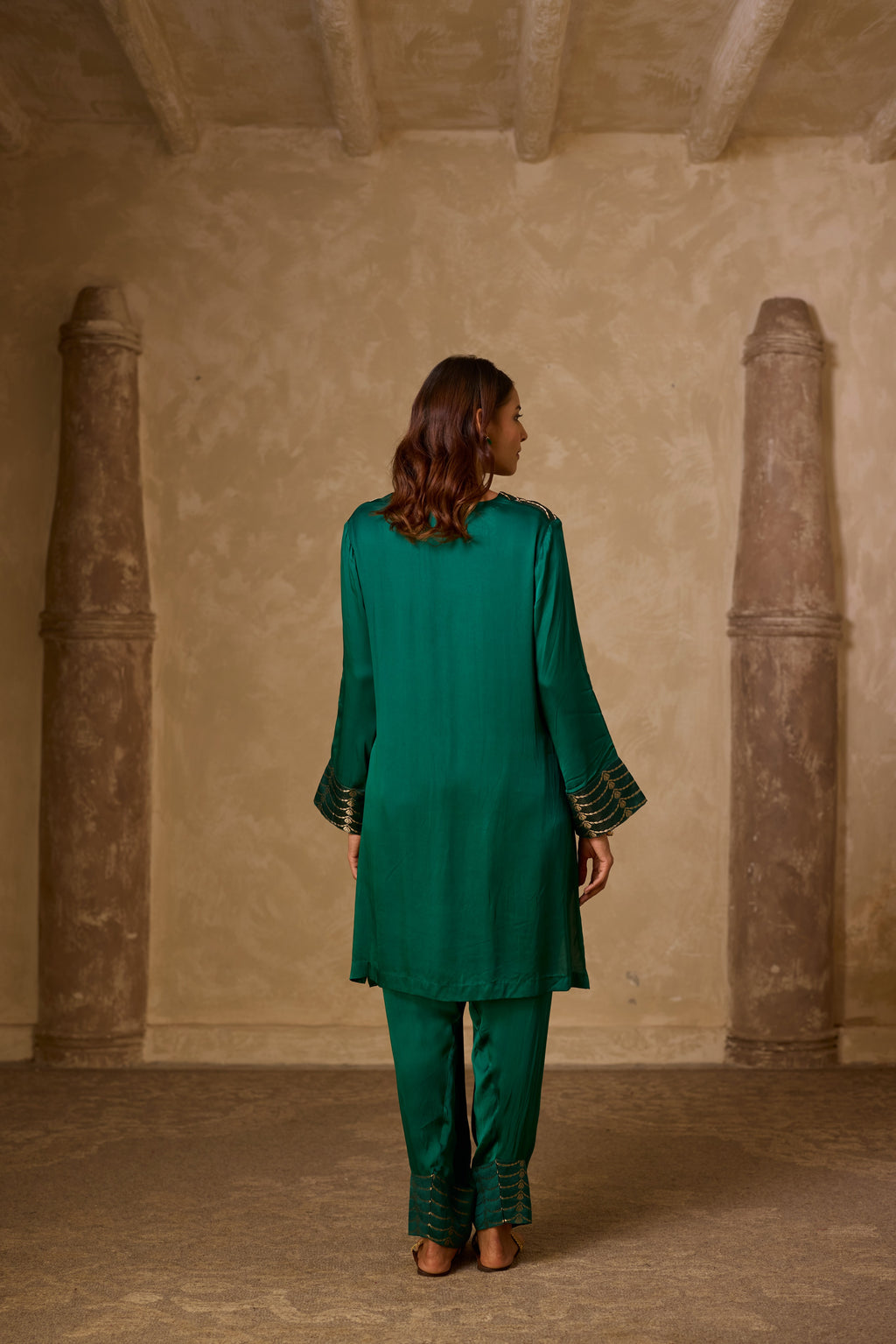 NAAZ FARSHI SET GREEN