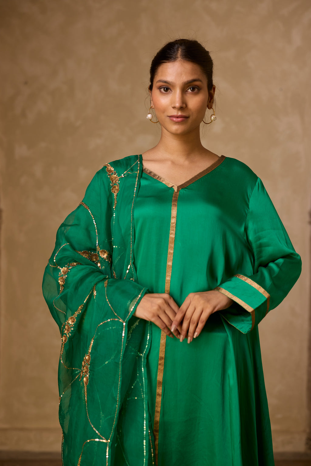 AZRA KURTA SET GREEN