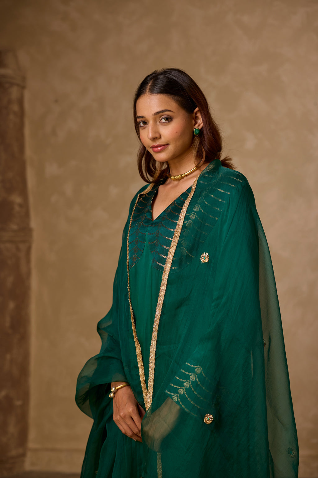 NAAZ FARSHI SET GREEN