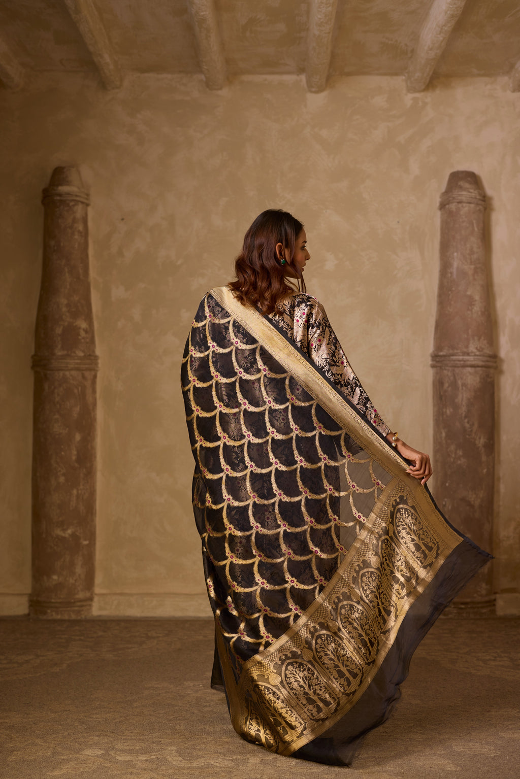 HAZARA KURTA WITH PLAIN PANT SET (SET OF TWO)