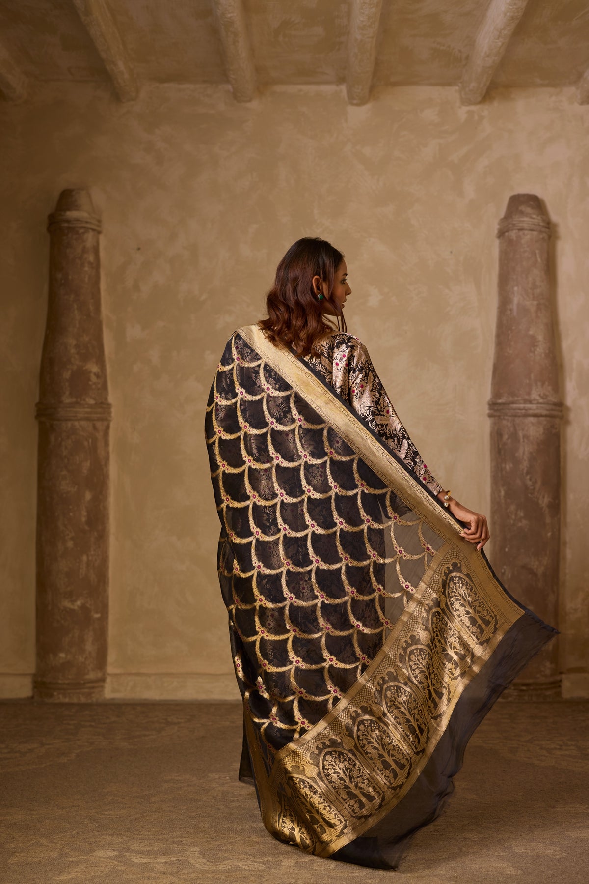 HAZARA KURTA WITH PLAIN PANT SET (SET OF TWO)
