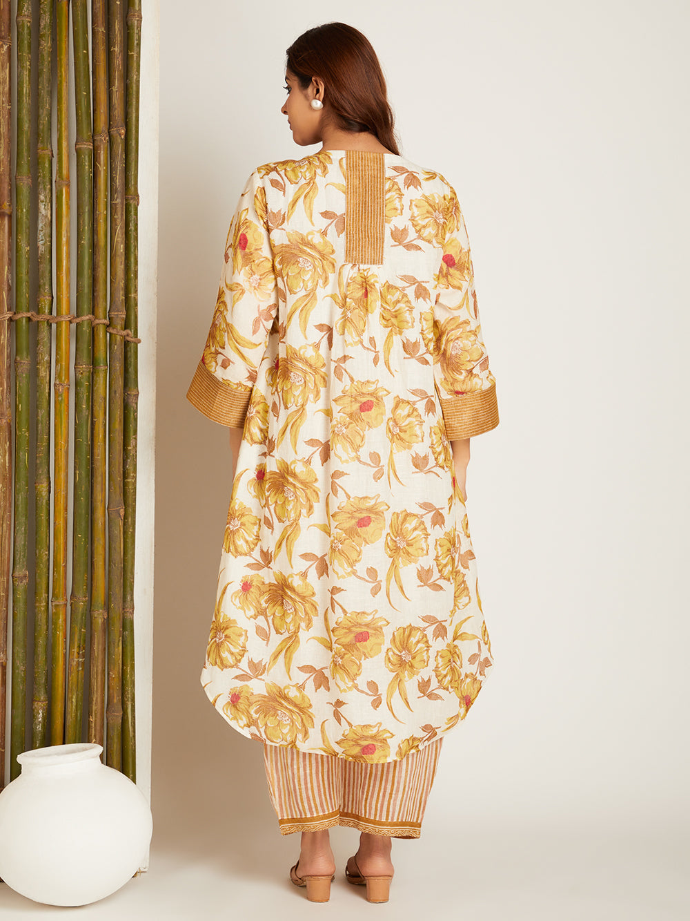 LINEN CO-ORD SET  YELLOW