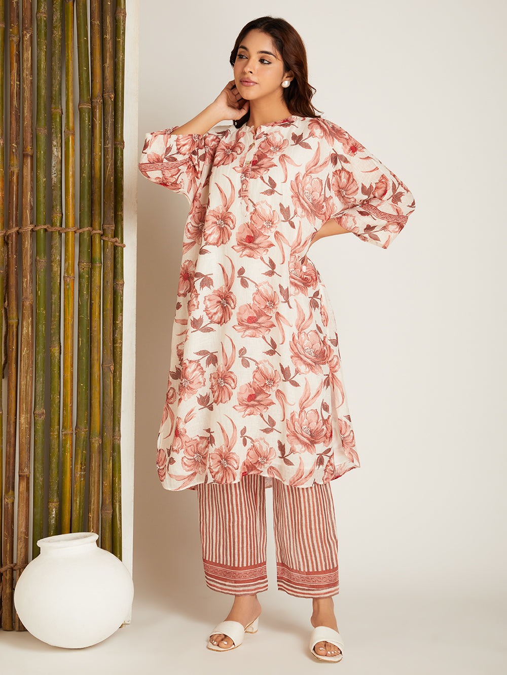 LINEN CO - ORD SET RUST