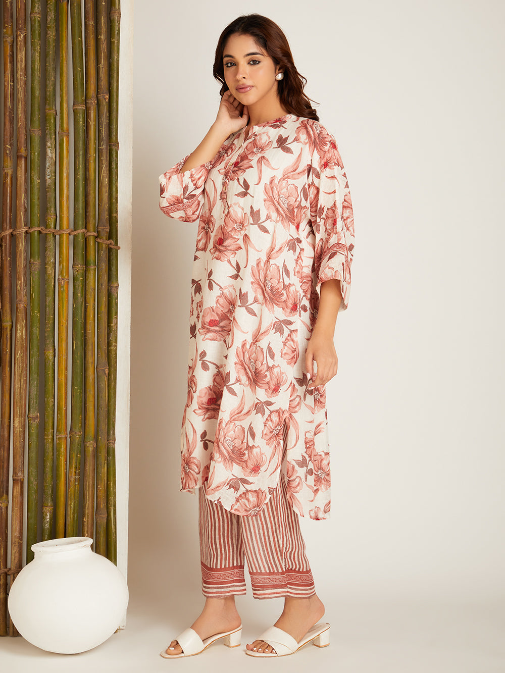 LINEN CO - ORD SET RUST
