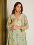 LINEN KURTA SET MINT GREEN