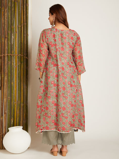 LINEN KURTA SET