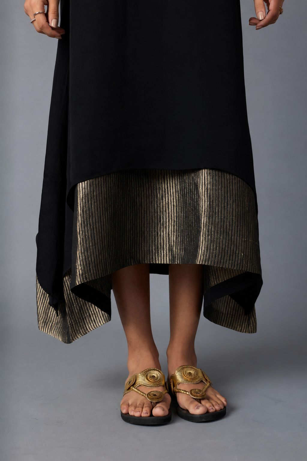 CHAMELI DRESS WITH SLEEVE BLACK