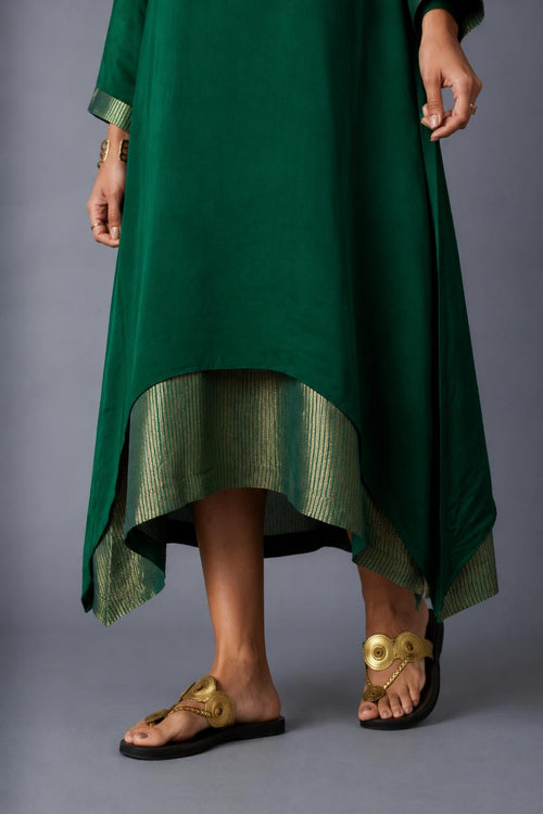 CHAMELI DRESS WITH SLEEVE GREEN